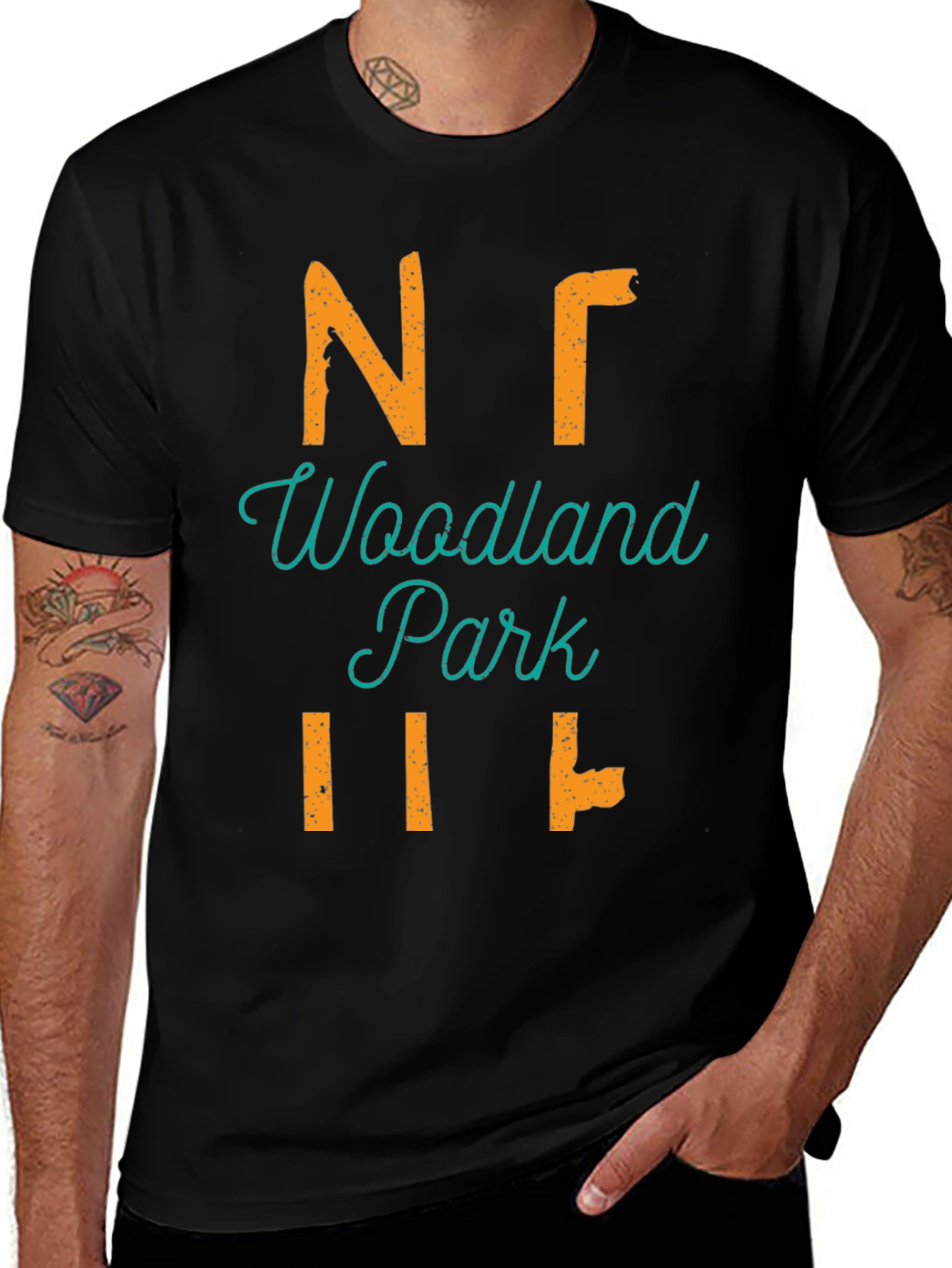 Variant 23 of Woodland Park T-Shirt, Nature State Pride