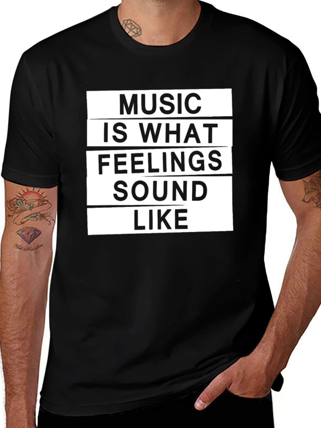 Variant 11 of Music is What Feelings Sound Like Graphic T-Shirt