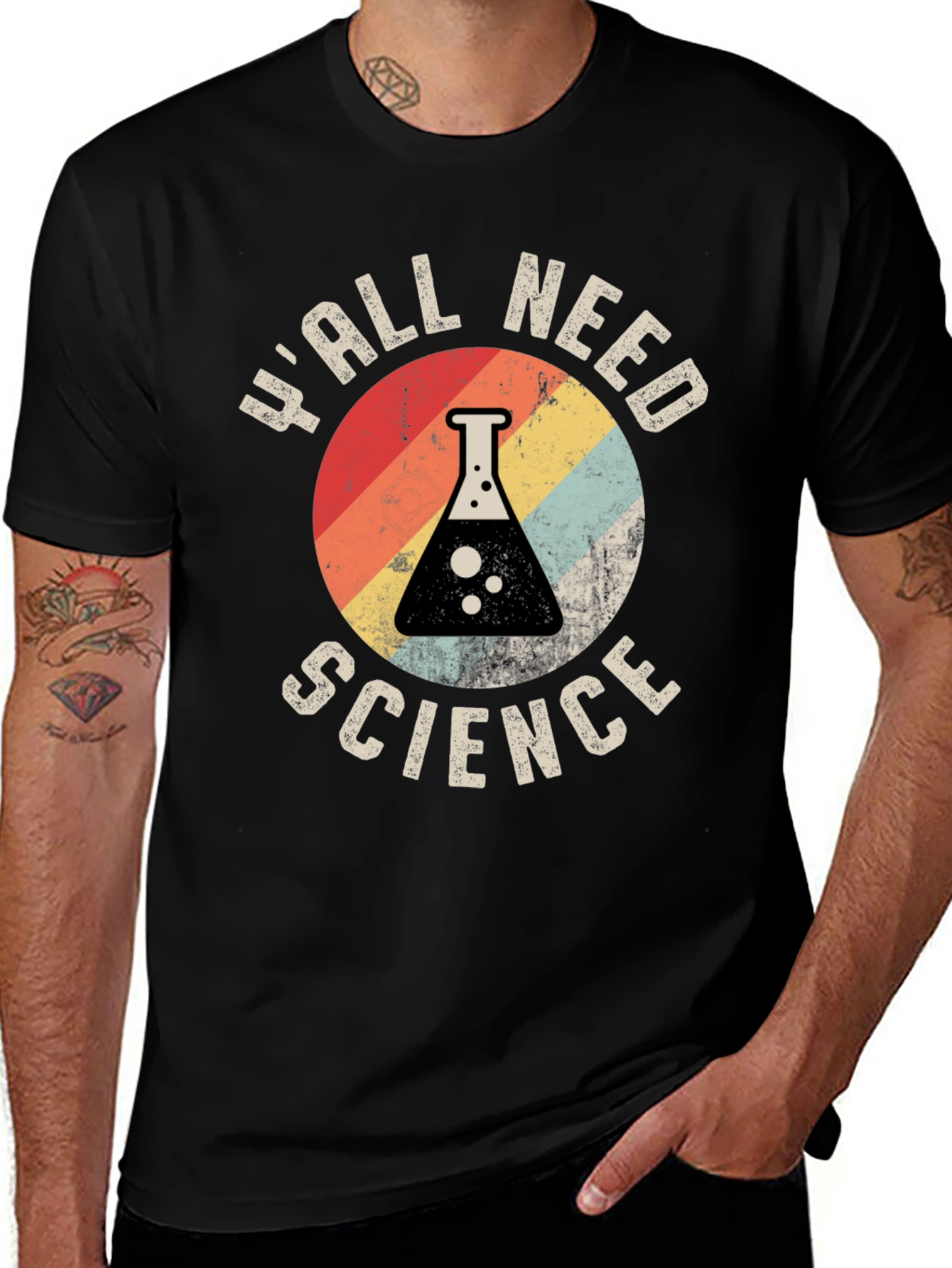 Variant 22 of Y'all Need Science T-Shirt - Retro Graphic Tee