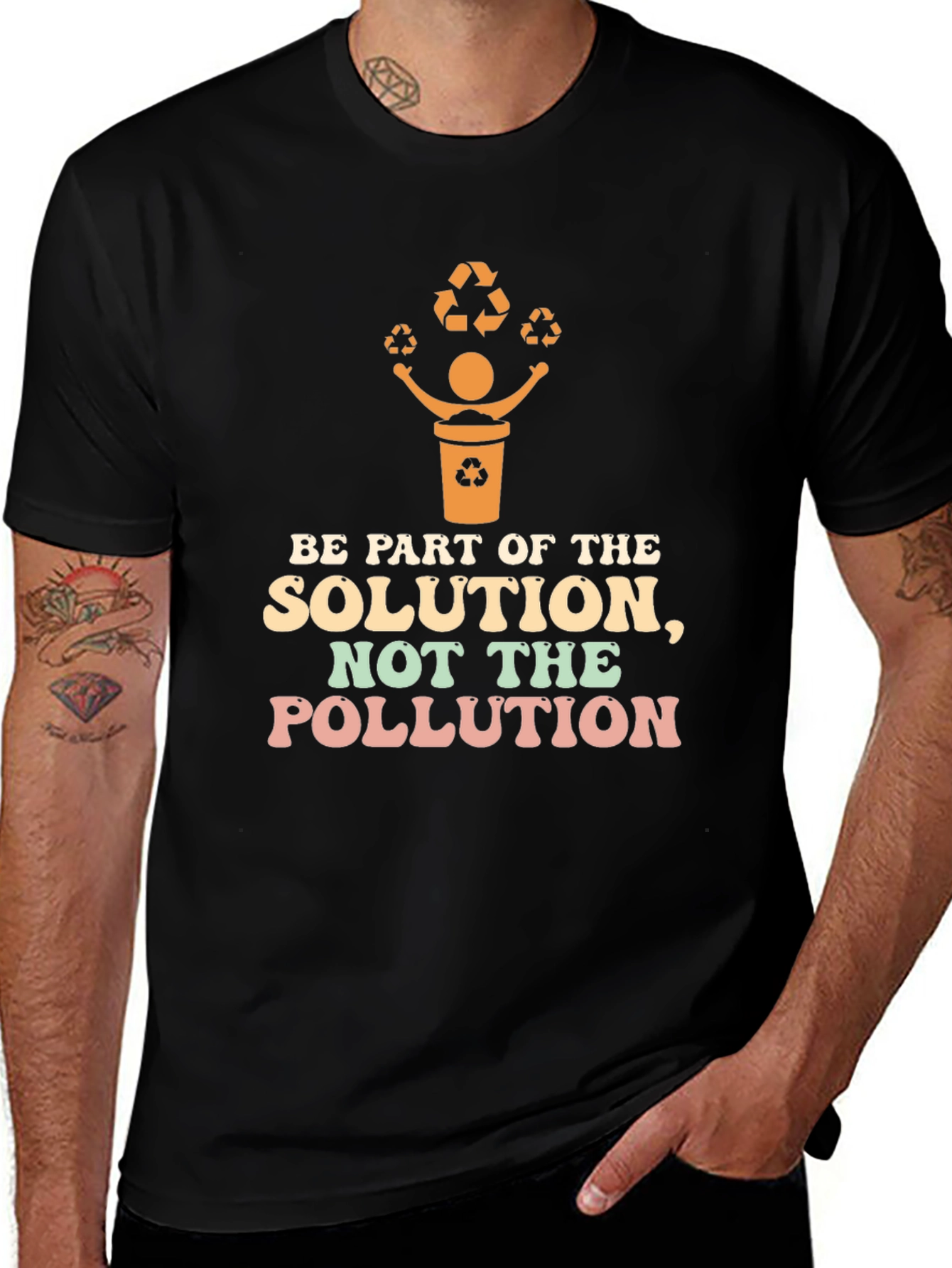 Variant 9 of Eco-Friendly Recycling T-Shirt