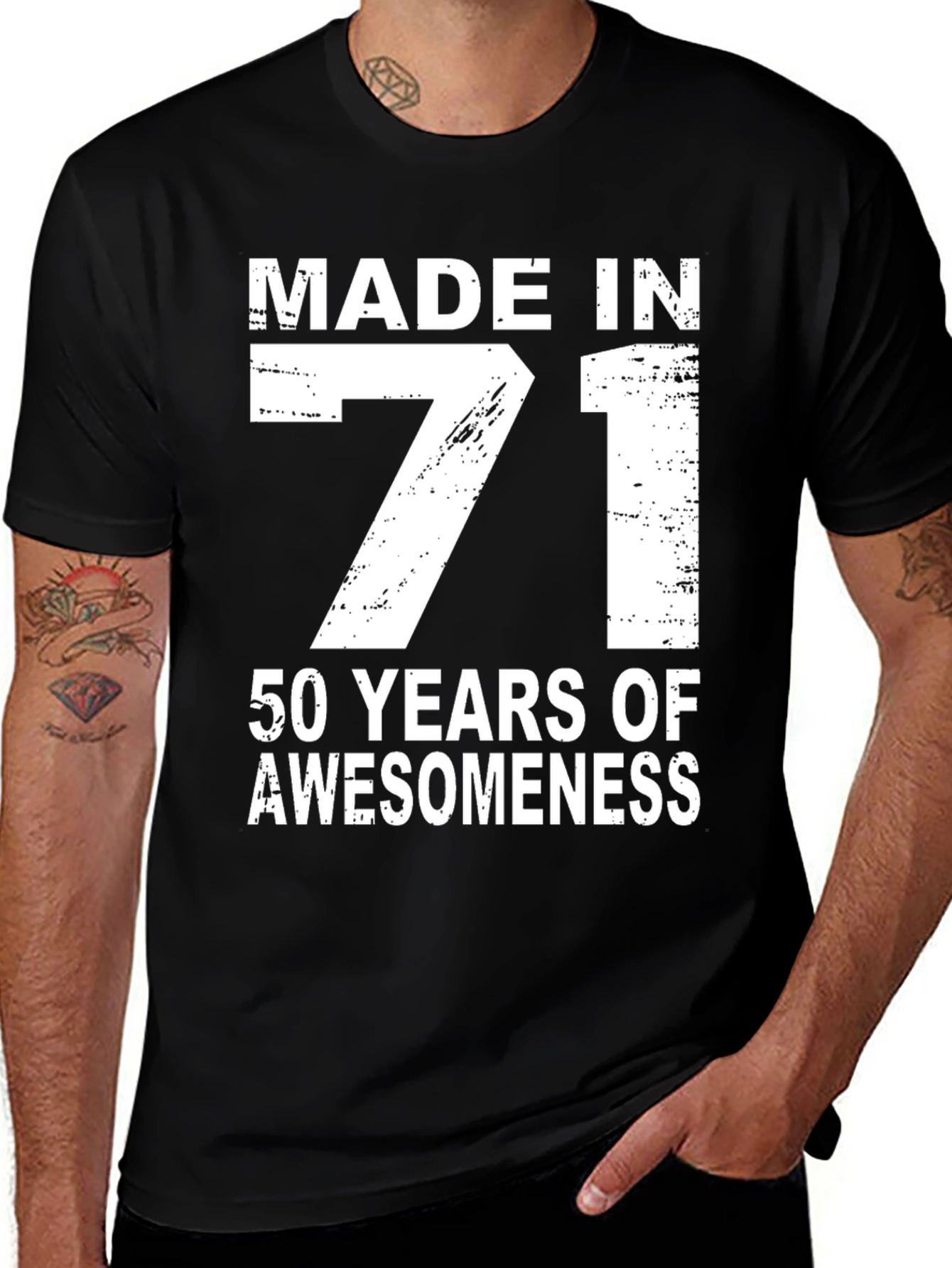 Variant 14 of Made in 71 T-Shirt - 50 Years of Awesomeness Birthday Tee
