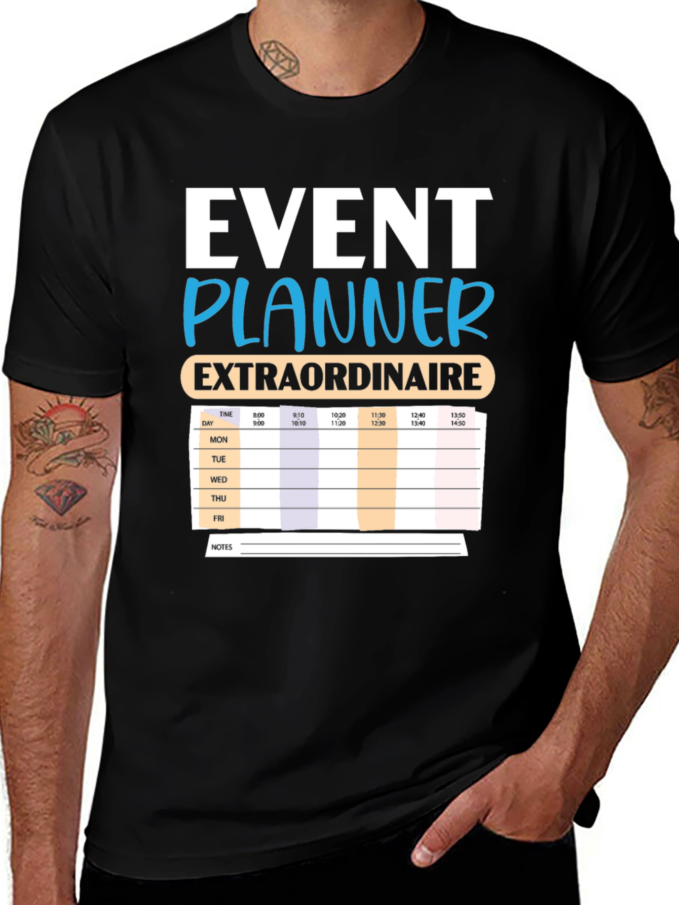 Variant 7 of Event Planner Extraordinaire Graphic T-Shirt