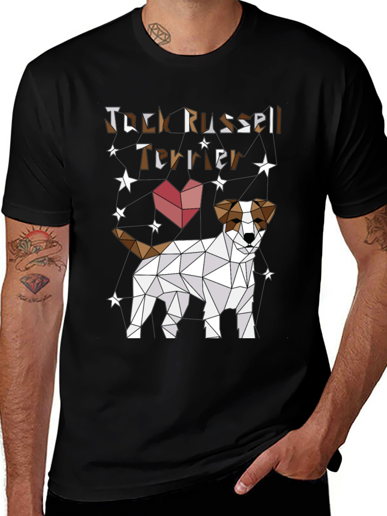 Geometric Jack Russell Terrier T-Shirt