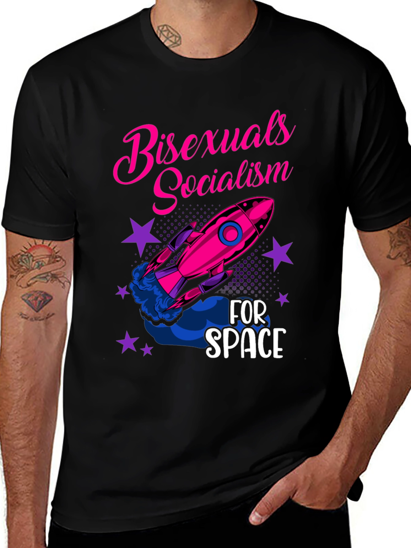 Variant 25 of Bisexuals Socialism for Space Graphic Tee