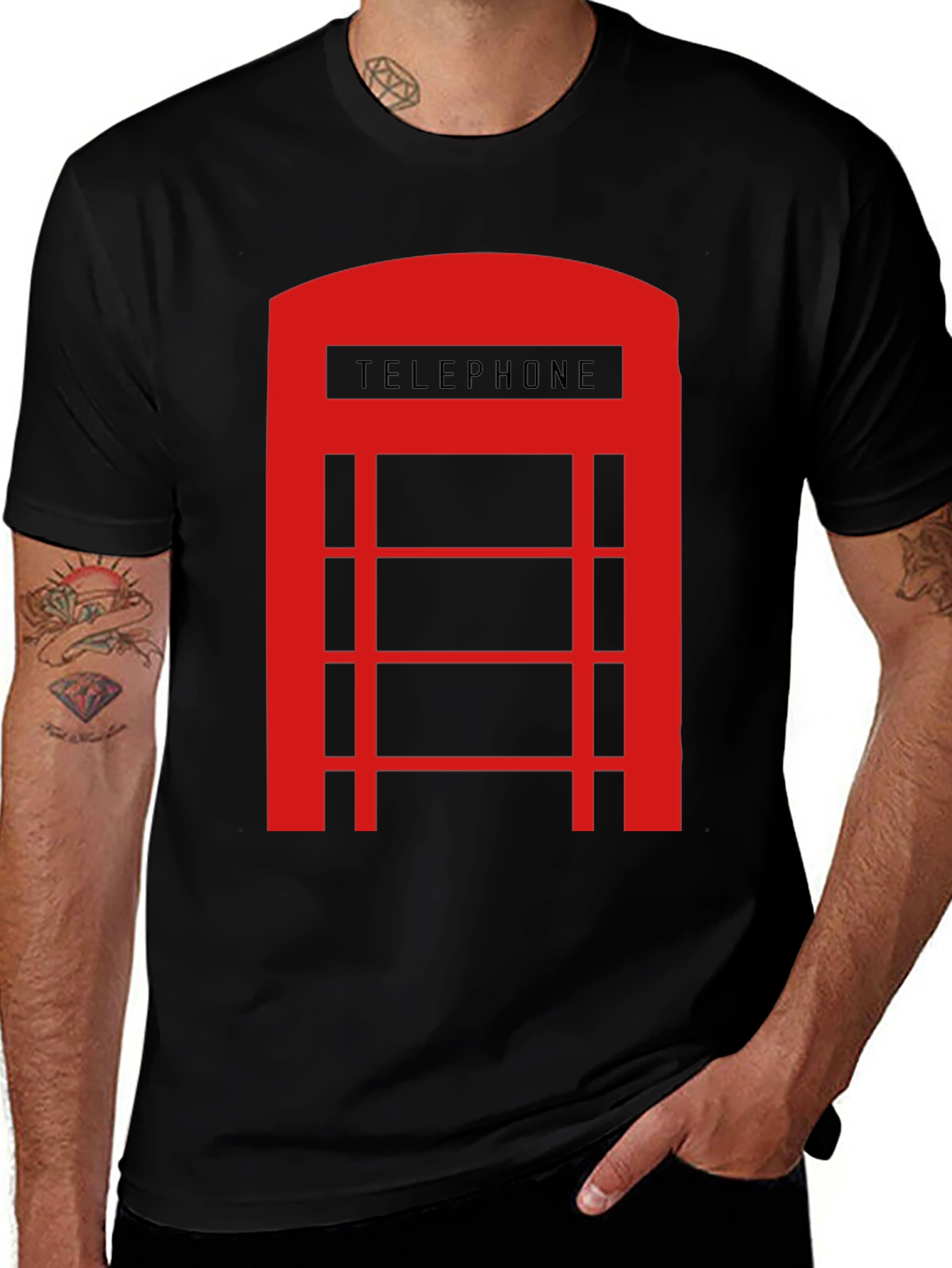 British Telephone Box Graphic Tee