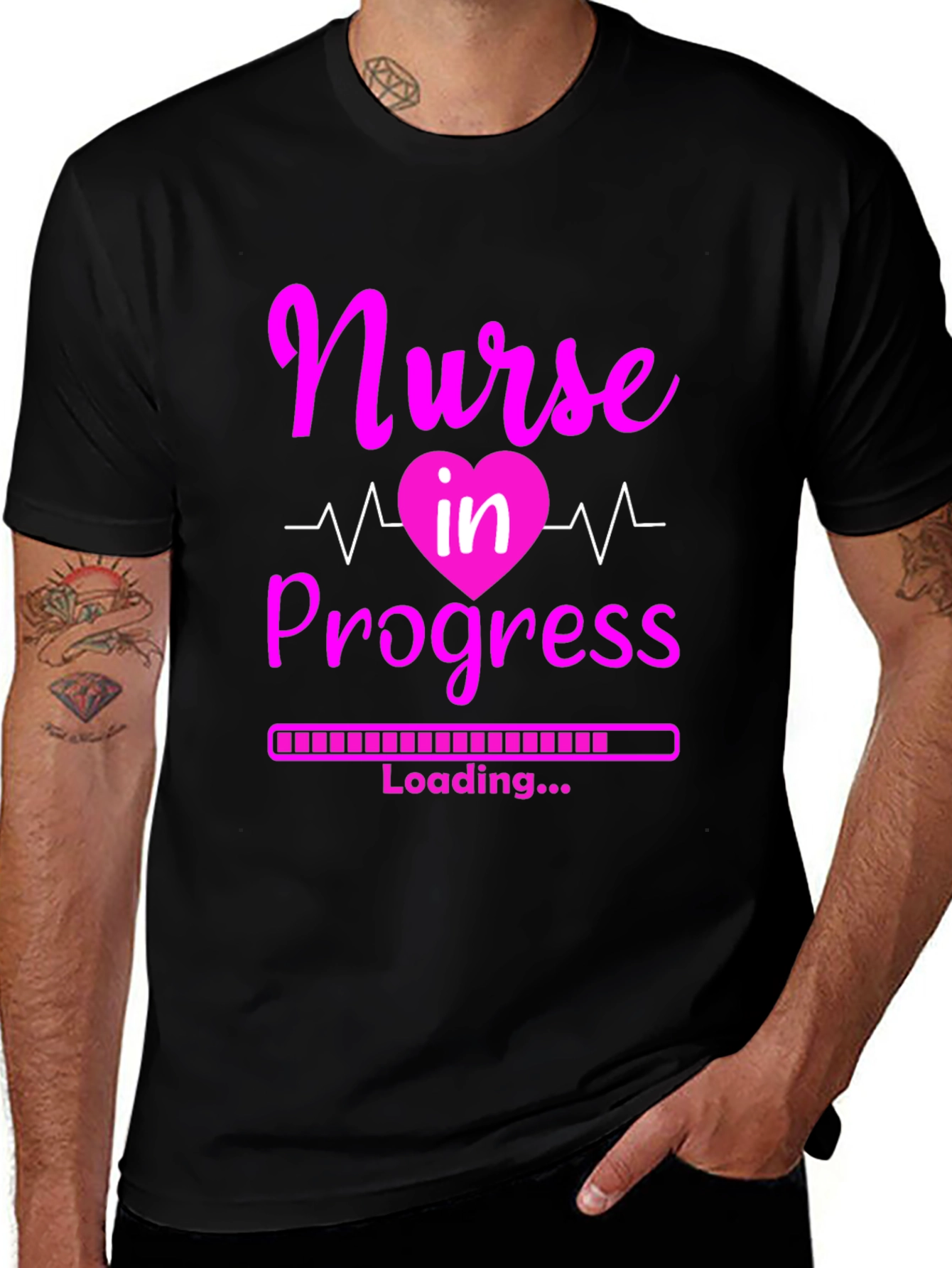 Variant 16 of Nurse in Progress T-Shirt - Future Healthcare Hero