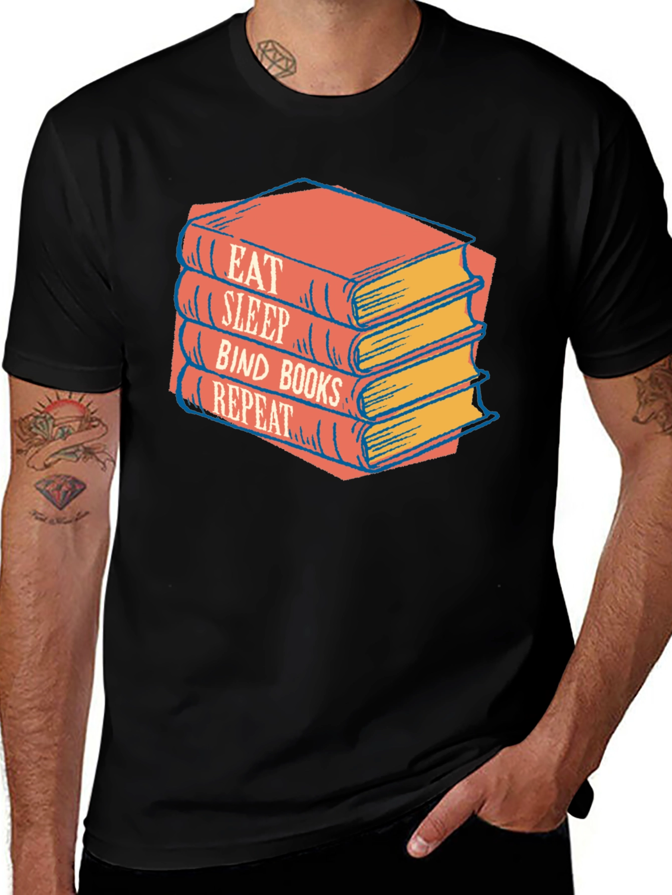 Eat Sleep Bind Books Repeat T-Shirt