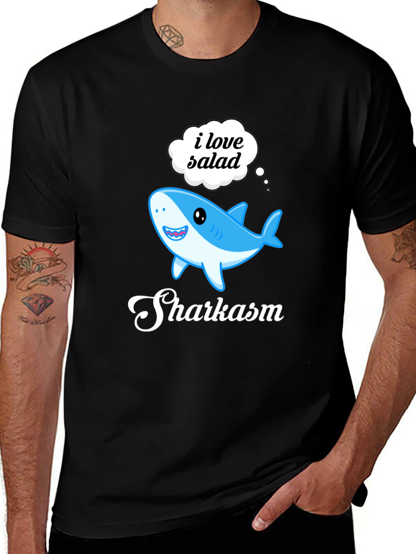 Variant 8 of Sharkasm Salad Lover T-Shirt