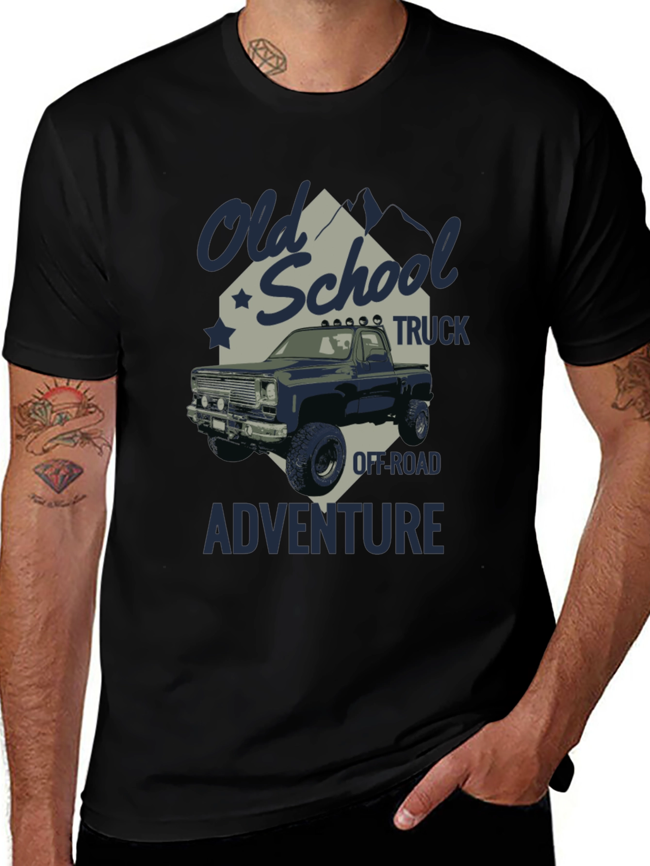 Variant 18 of Old School Truck Adventure Graphic Tee