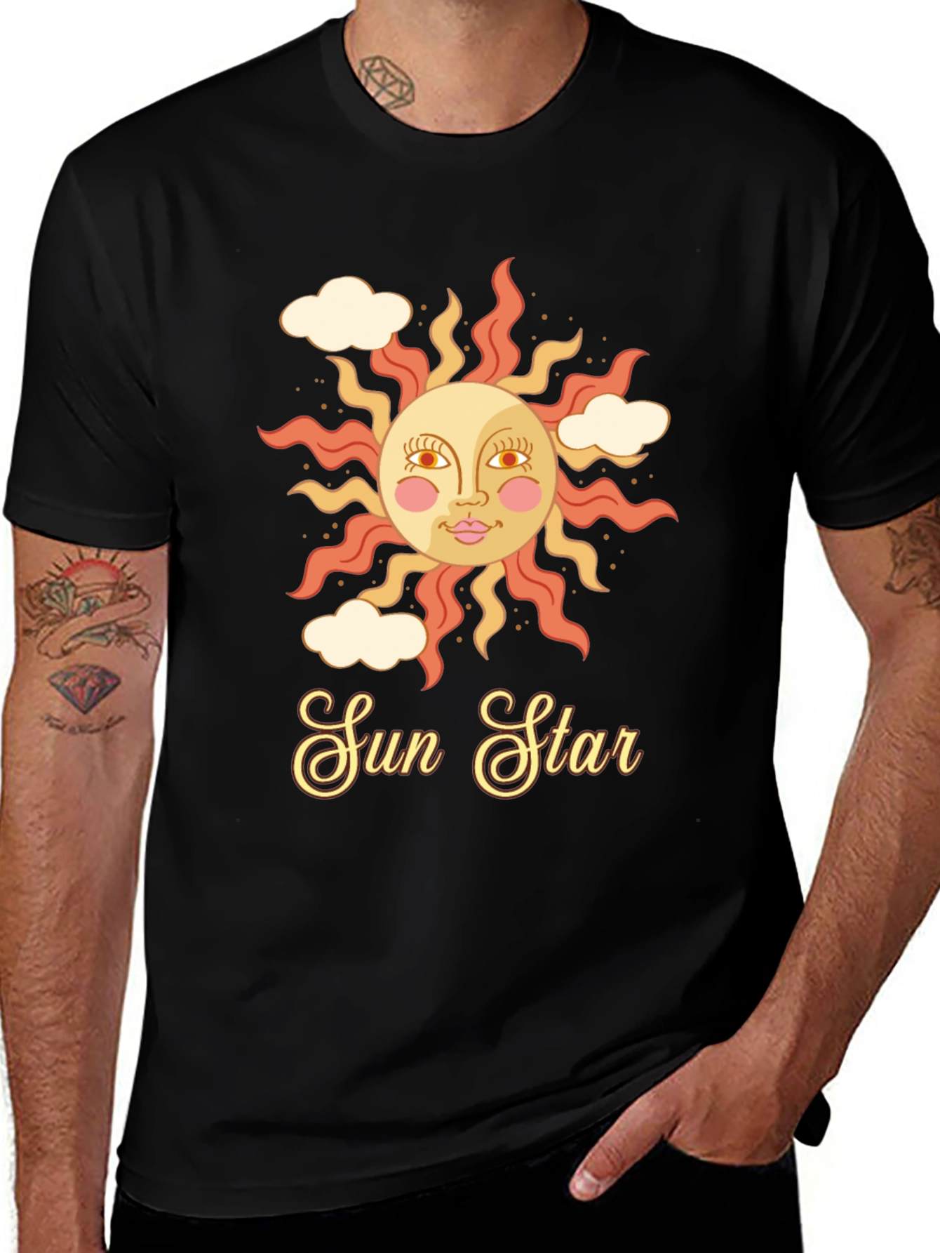 Variant 29 of Retro Sun Star Graphic T-Shirt