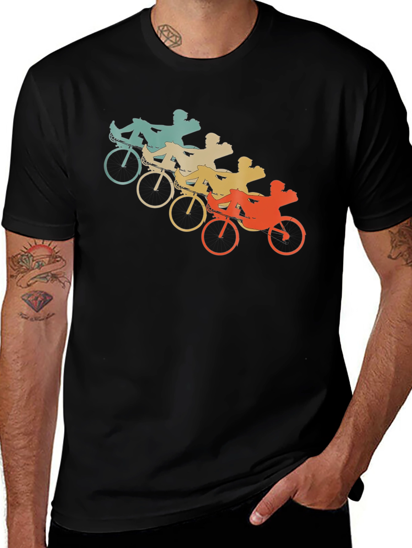 Variant 22 of Recumbent Bike T-Shirt - Retro Cycling Tee