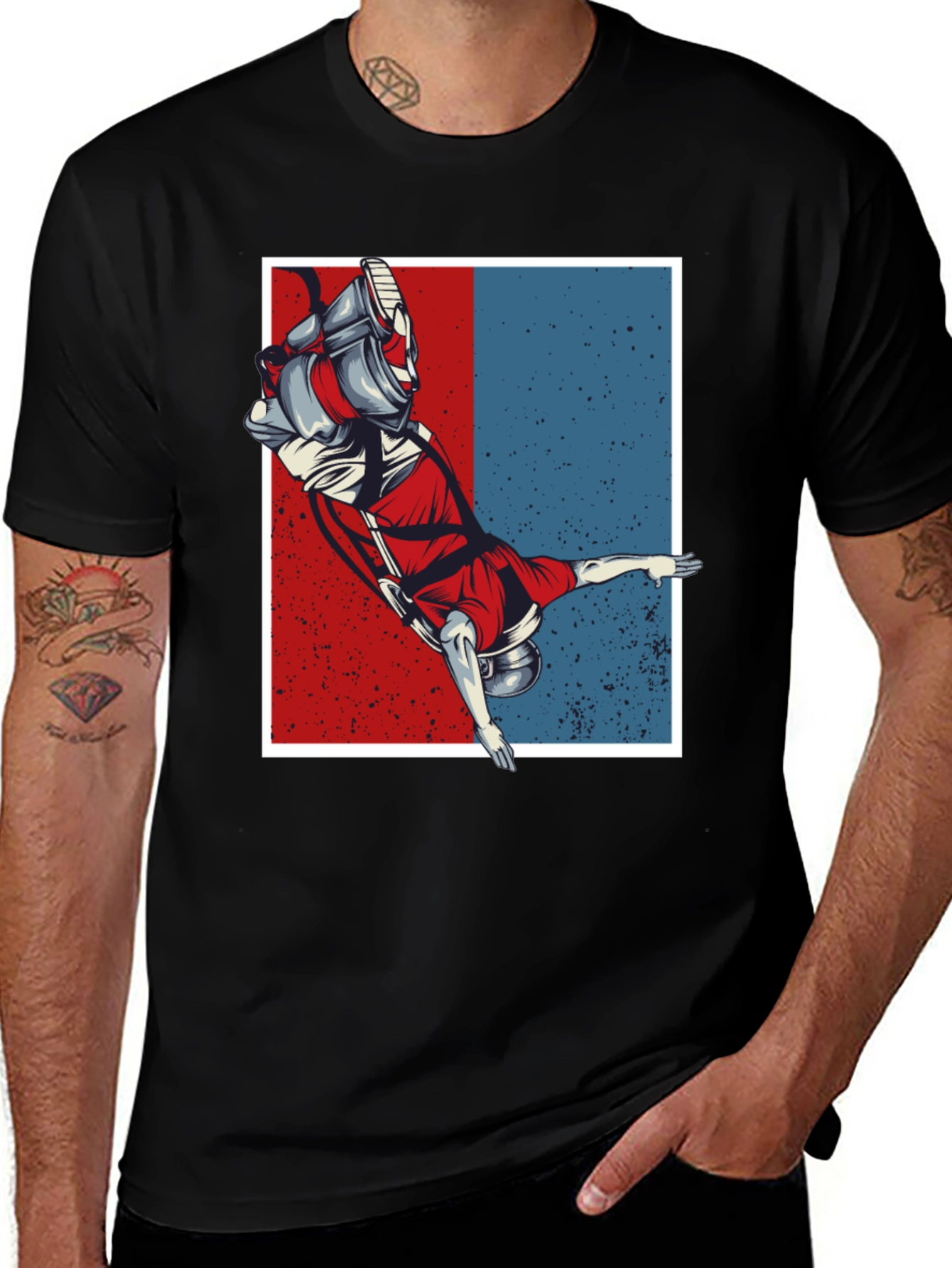Variant 24 of Astronaut Graphic Tee - Retro Space T-Shirt