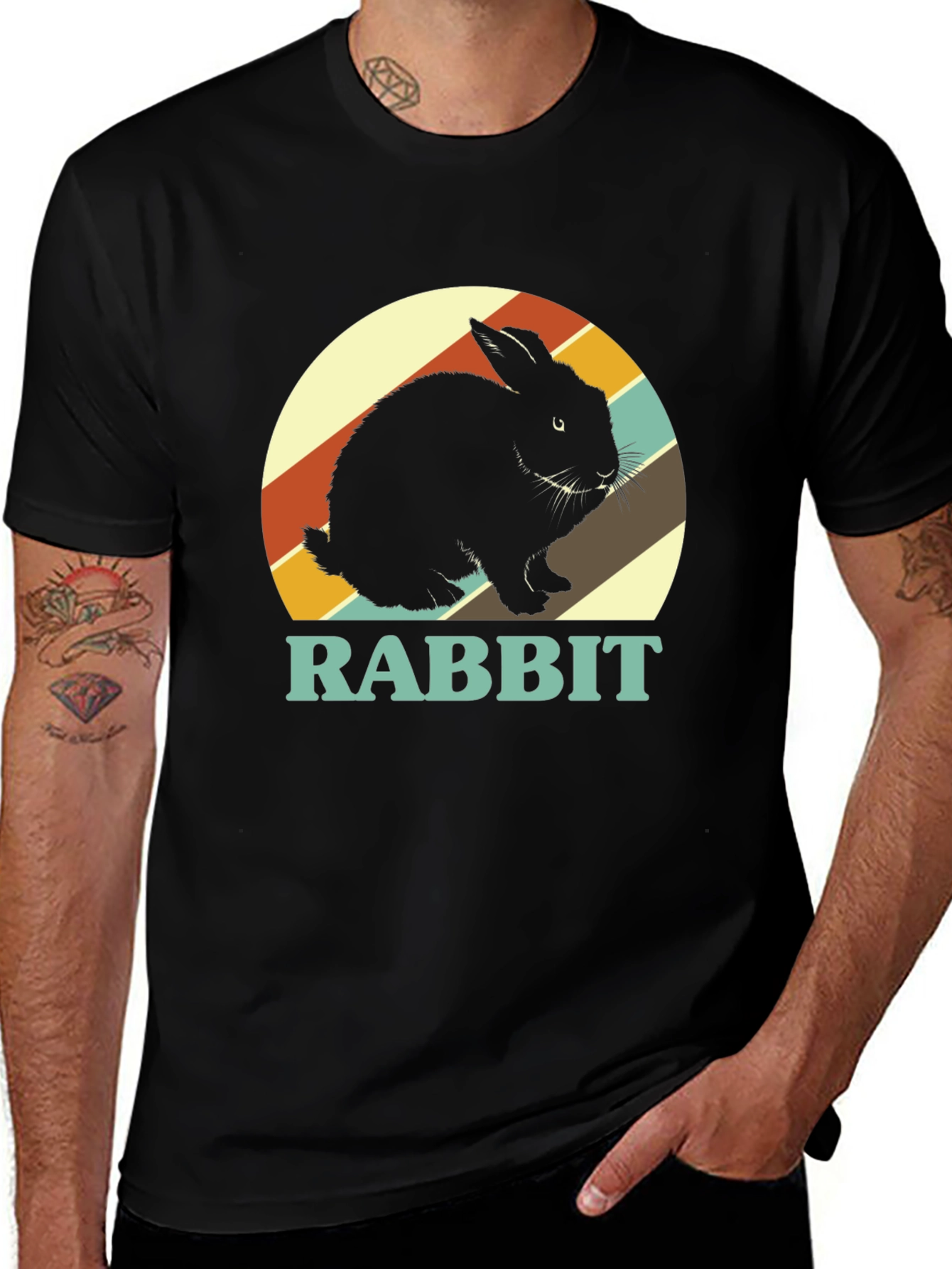 Variant 16 of Retro Rabbit Graphic Tee