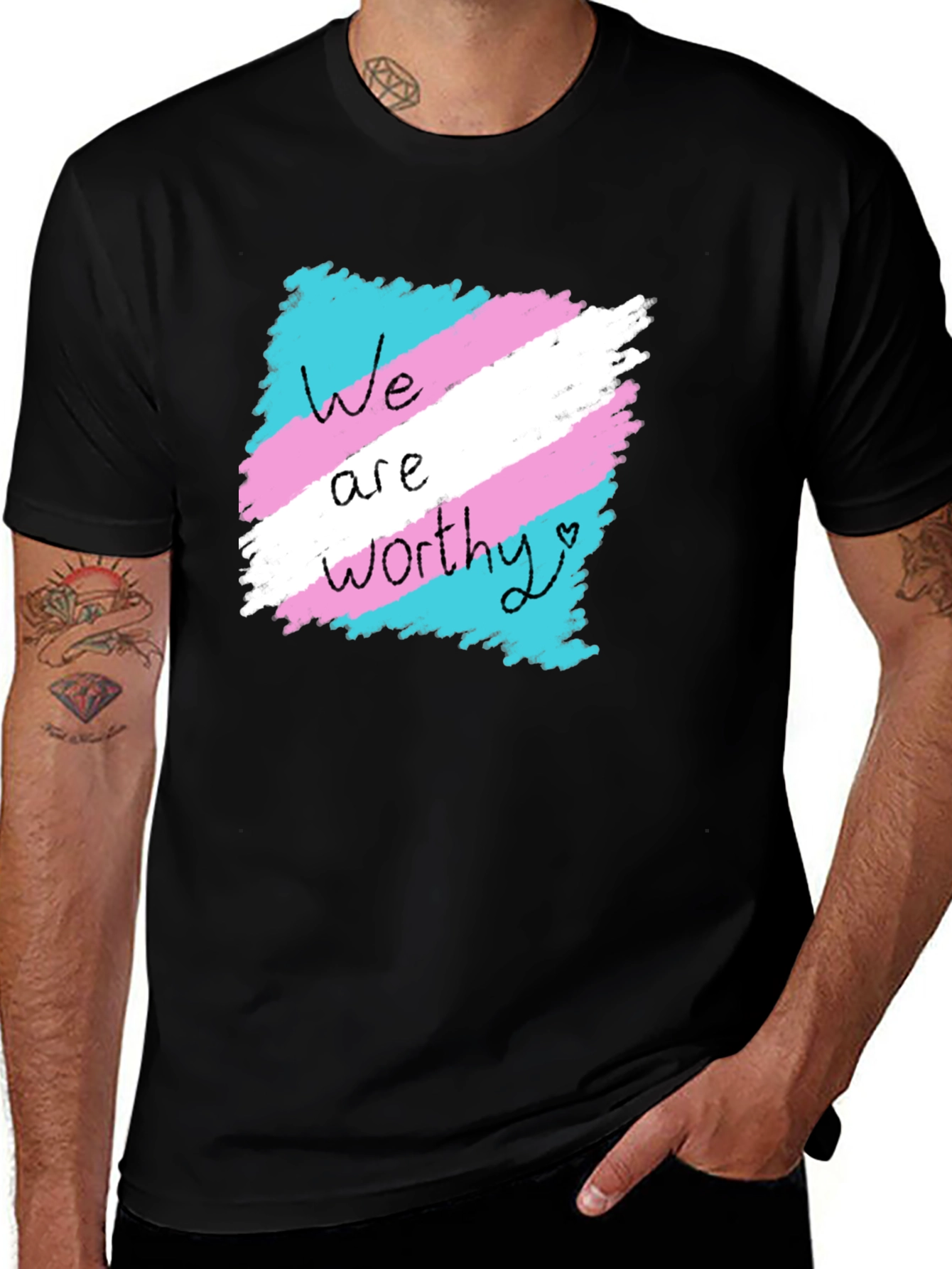We Are Worthy Trans Pride T-Shirt