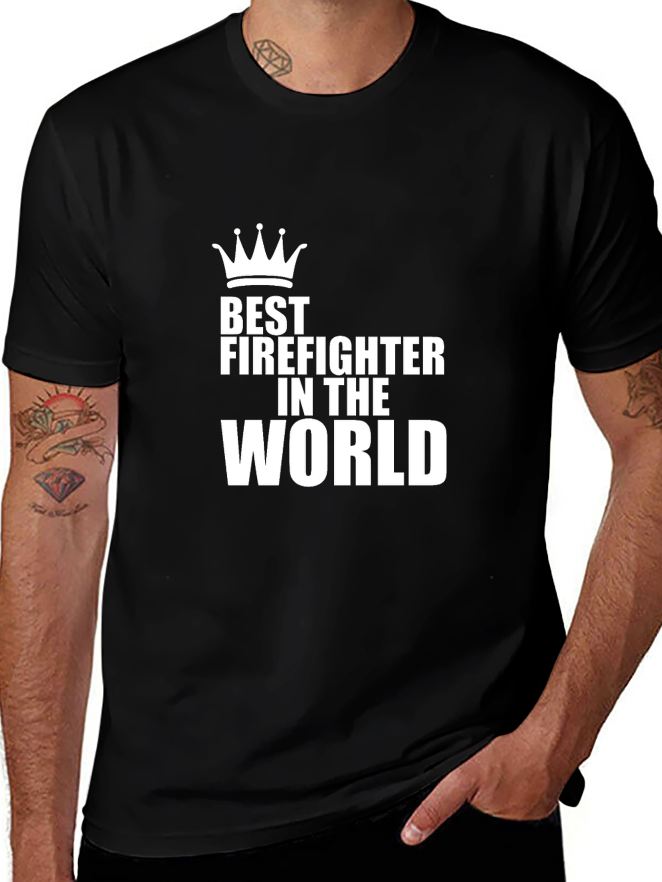 Variant 26 of Best Firefighter in the World T-Shirt