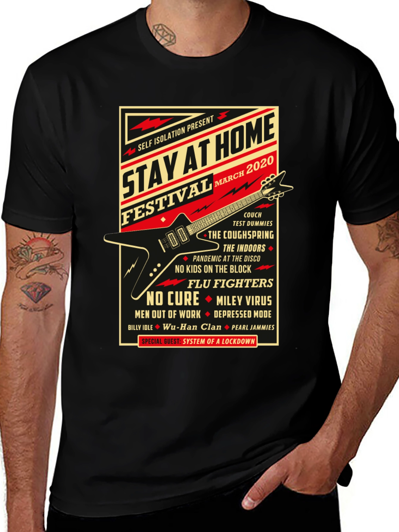Black Stay At Home Festival 2020 Black Graphic T-Shirt main image