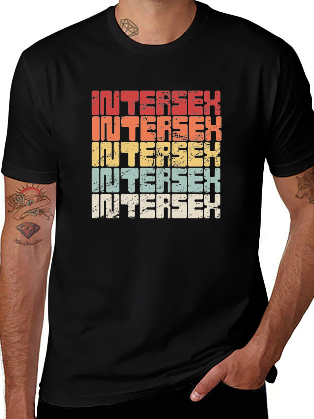Intersex Pride Retro T-Shirt