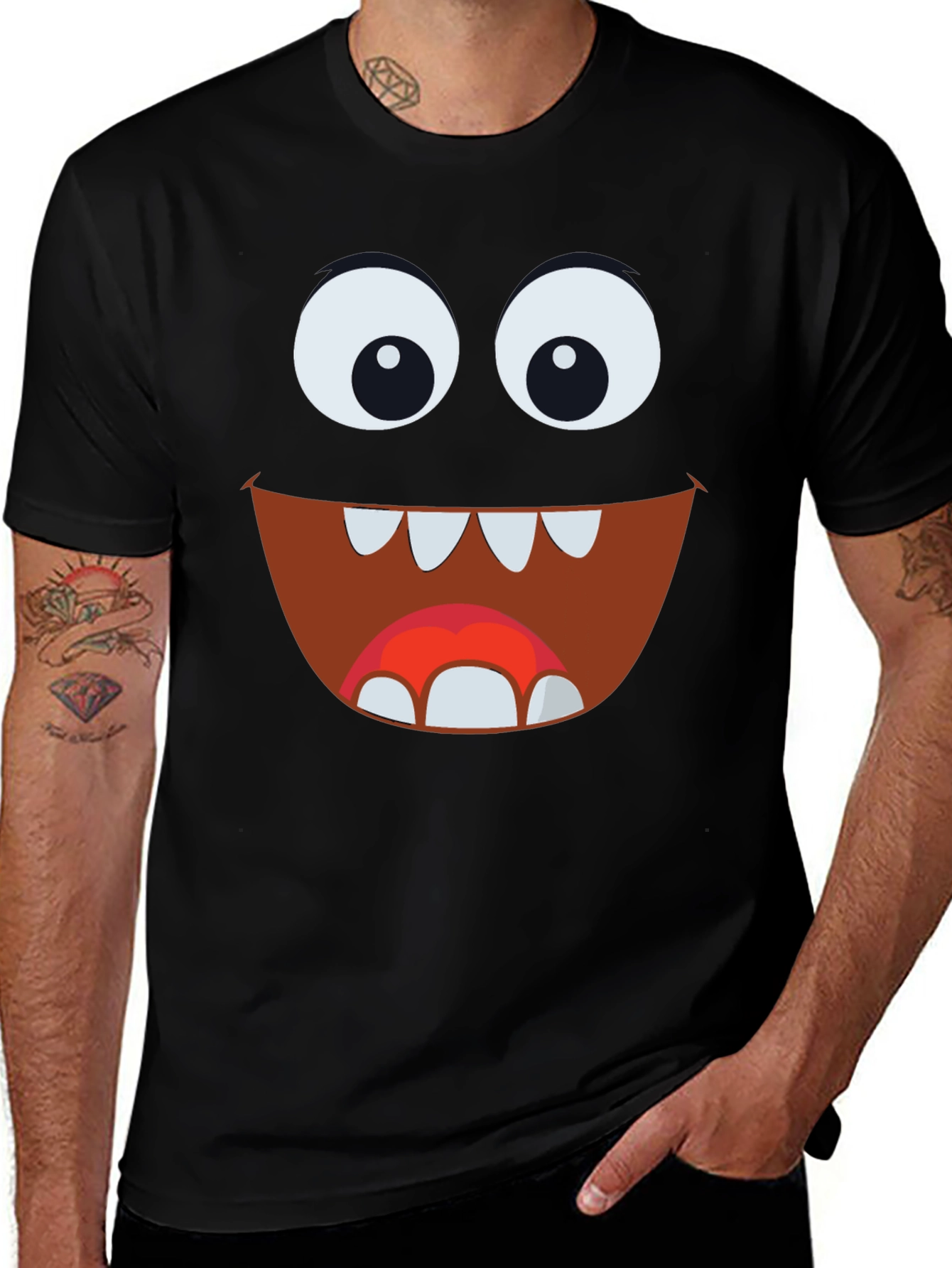 Variant 28 of Funny Monster Face T-Shirt