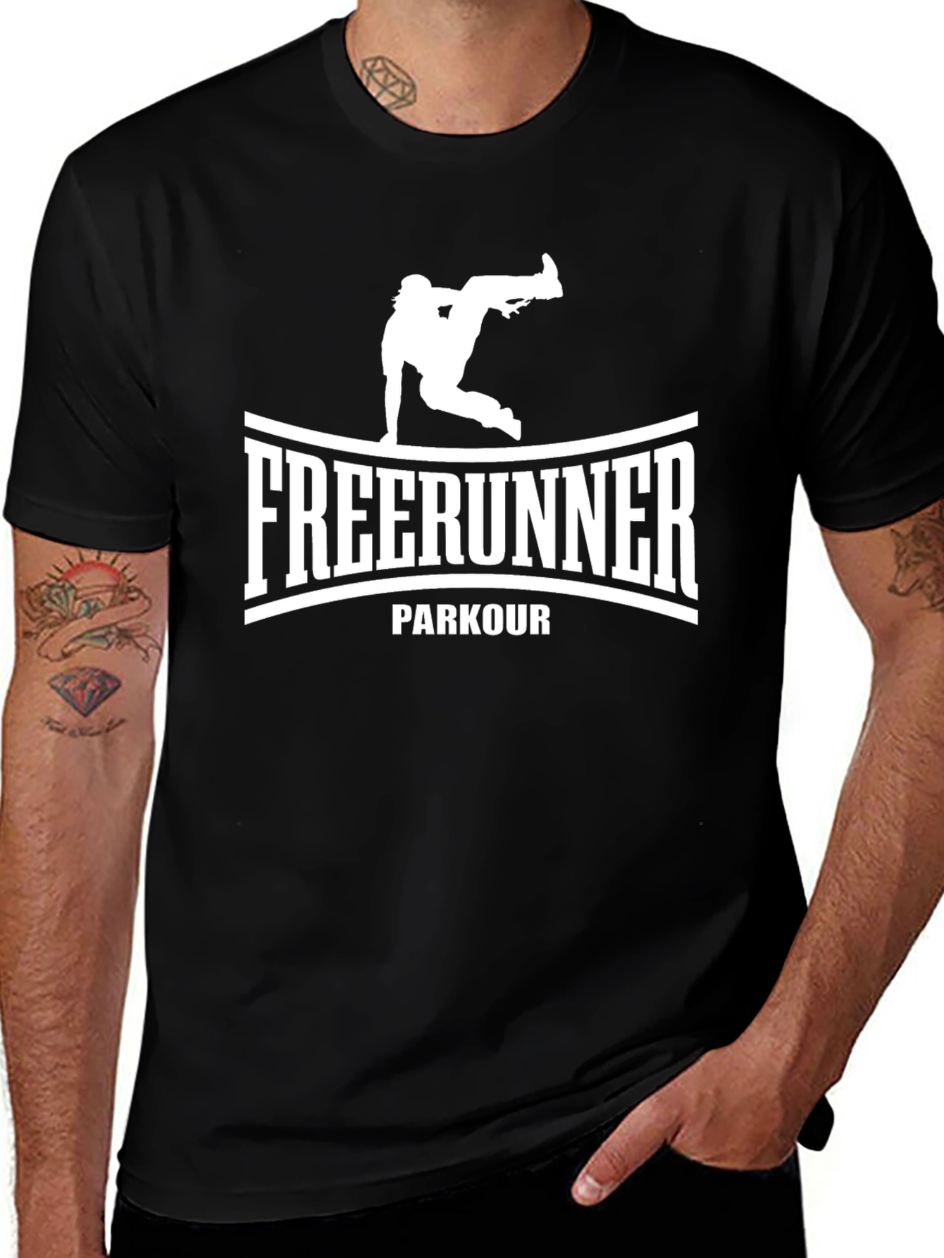 Freerunner Parkour Black T-Shirt