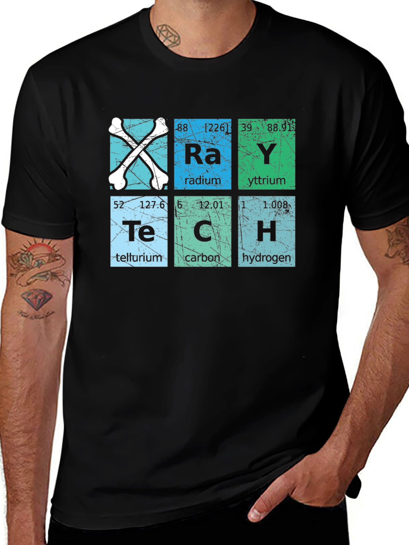 X-Ray Tech Periodic Table Black T-Shirt