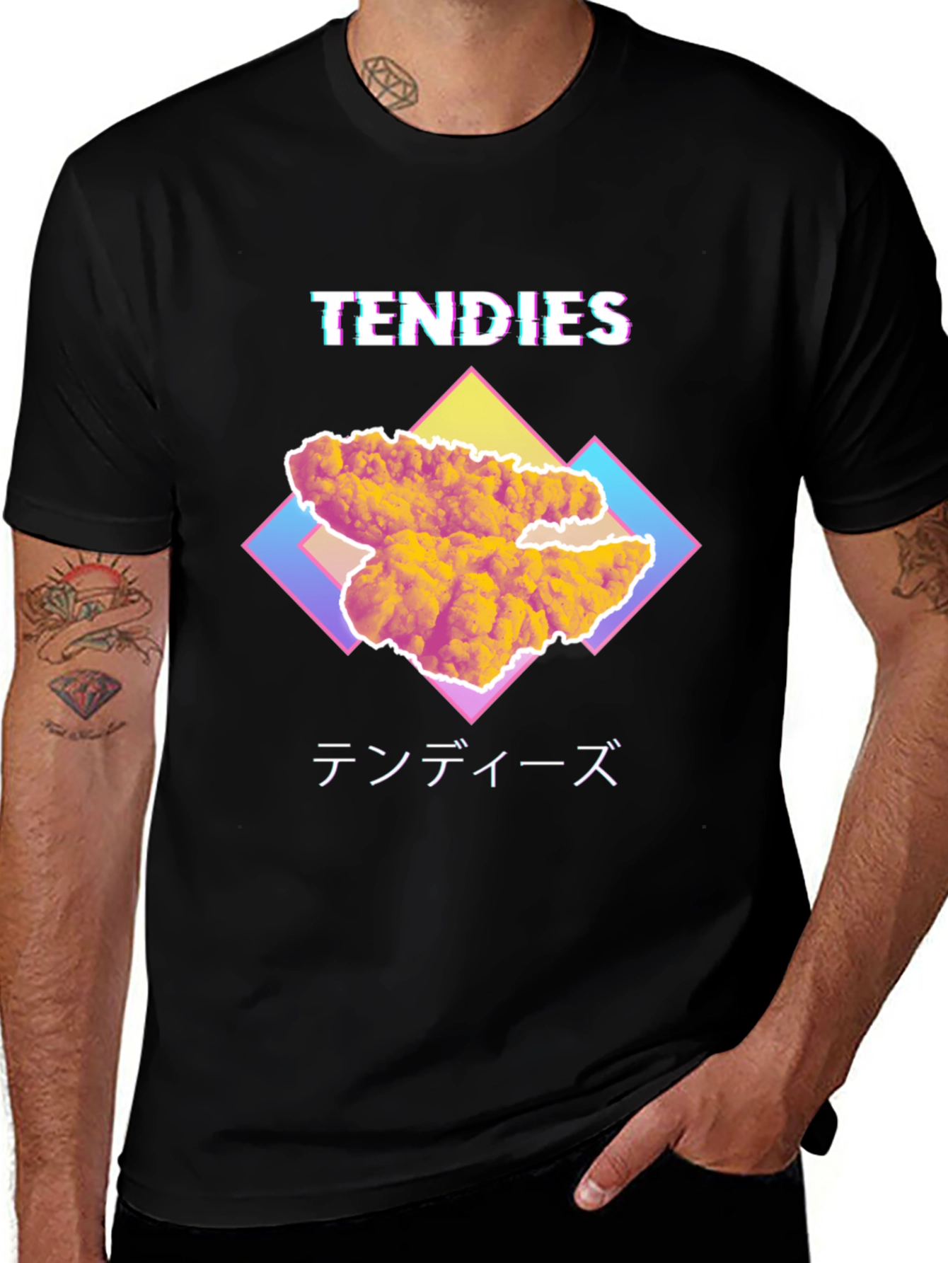 Tendies T-Shirt - Retro Vaporwave Design