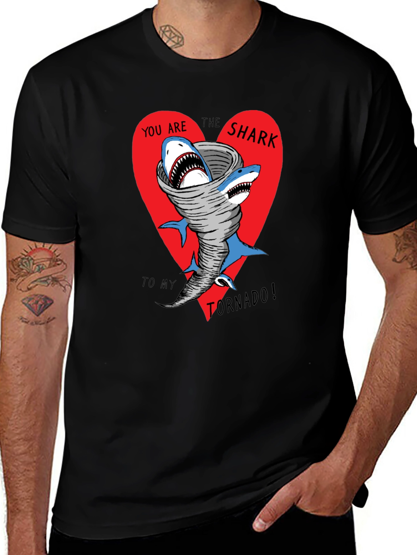Variant 18 of Shark Tornado Graphic T-Shirt