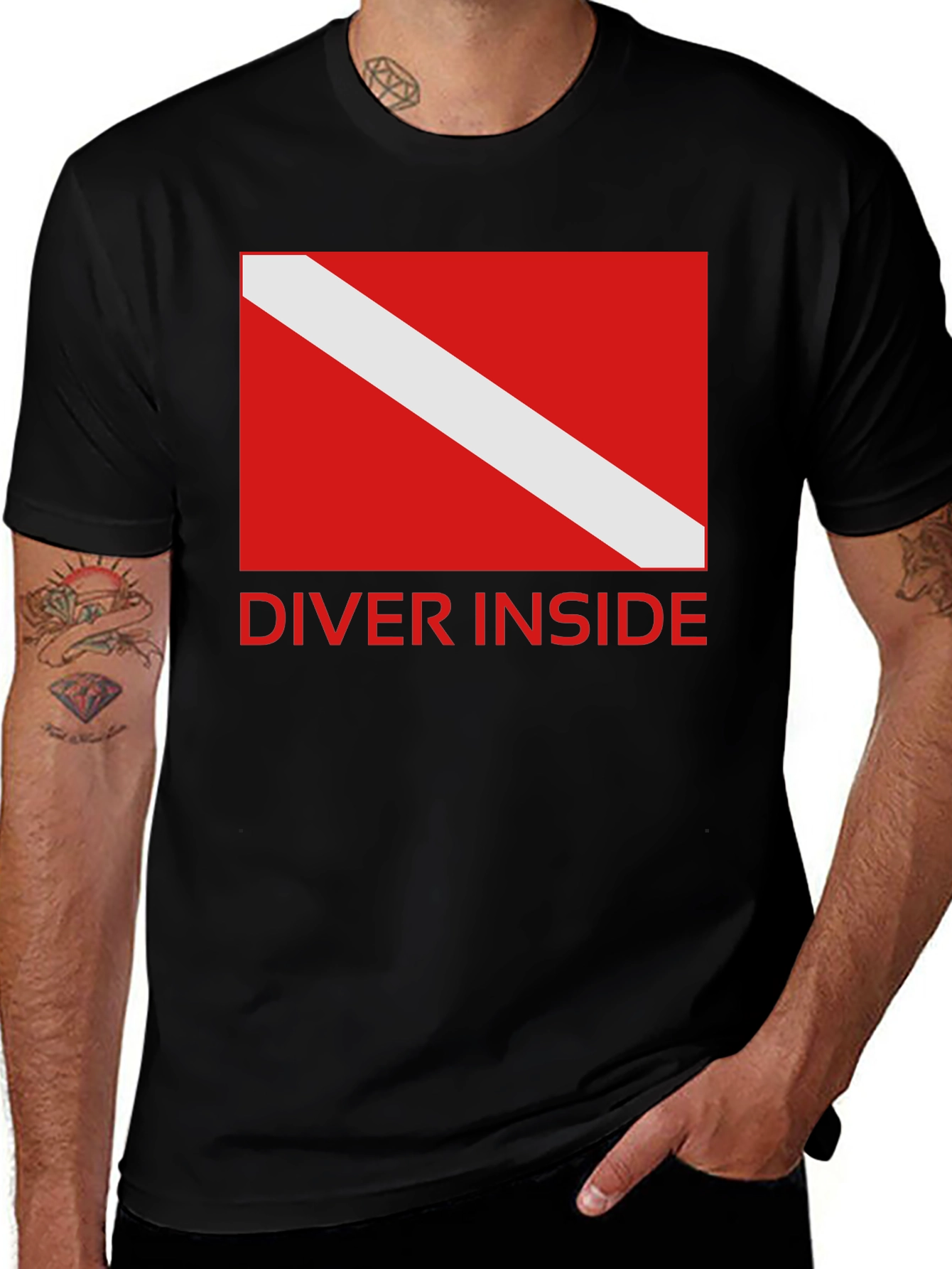 Variant 24 of Diver Inside Graphic T-Shirt - Scuba Diving