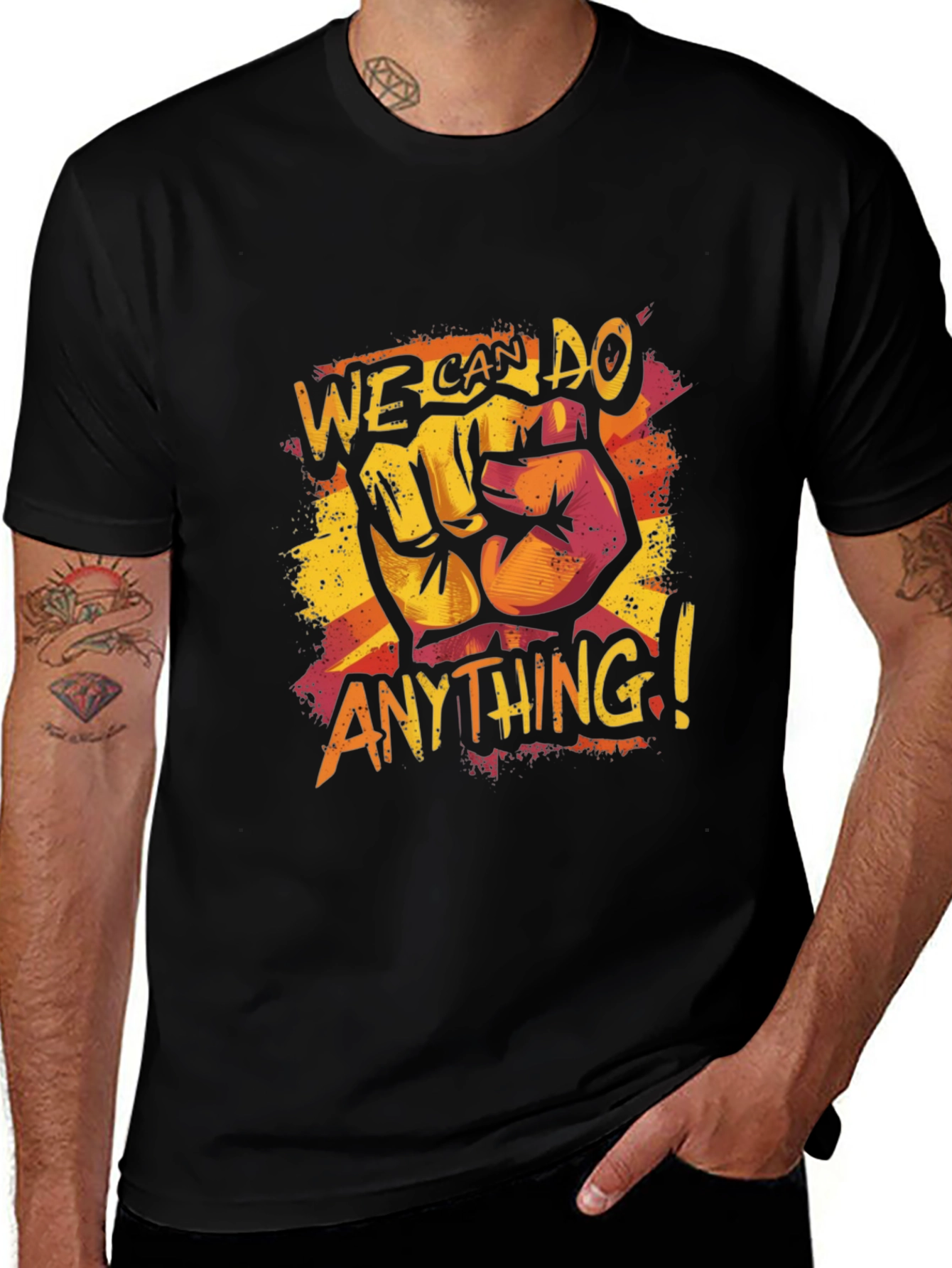 Variant 23 of Motivational Fist Graphic T-Shirt