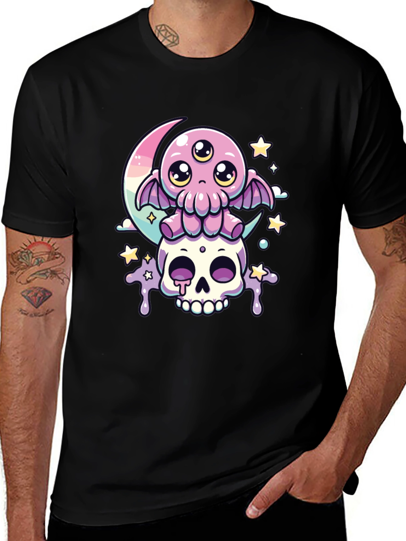 Variant 22 of Cute Octopus Skull T-Shirt
