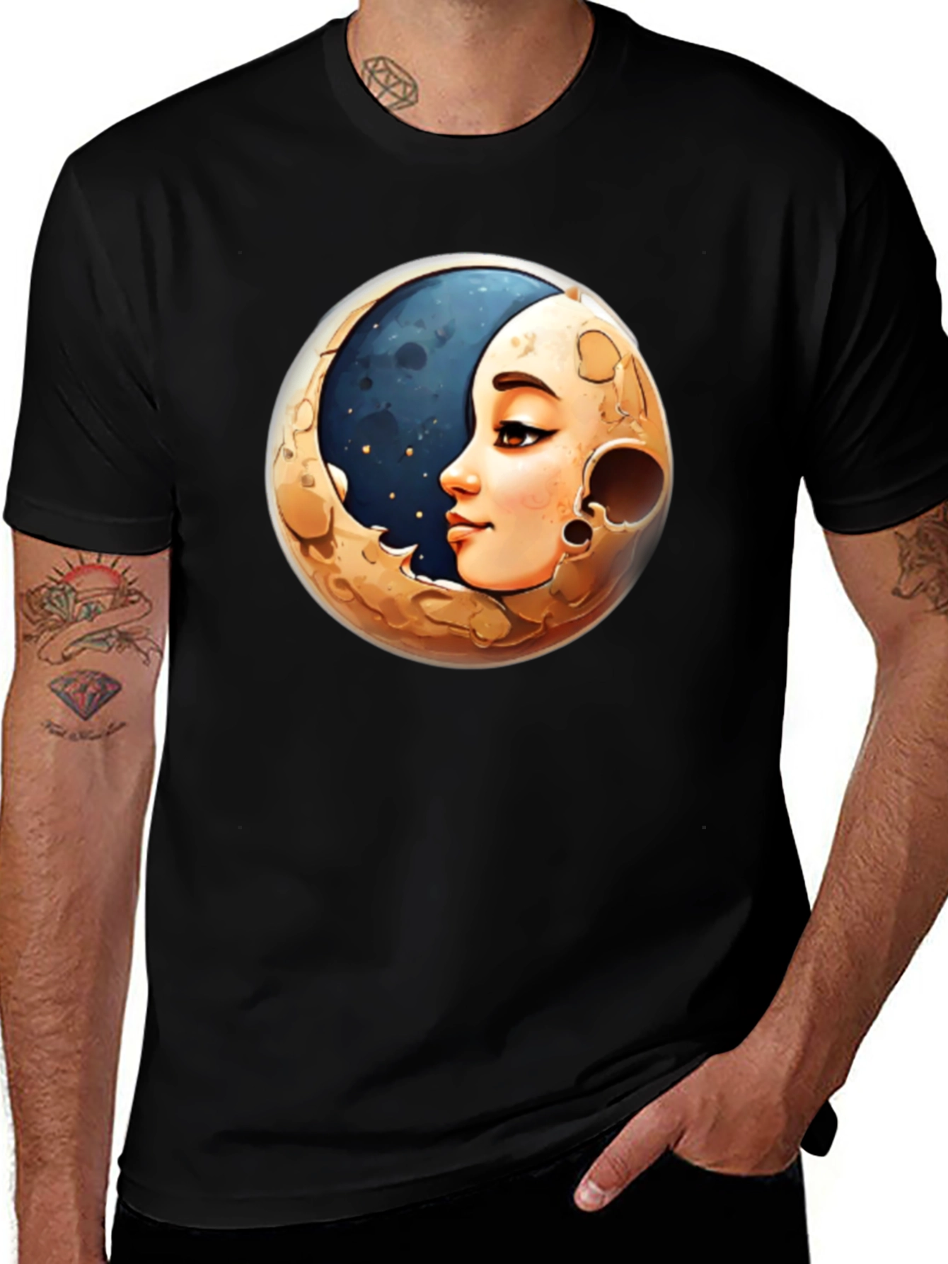 Variant 14 of Moon Woman Graphic Tee - Stylish Unisex T-Shirt
