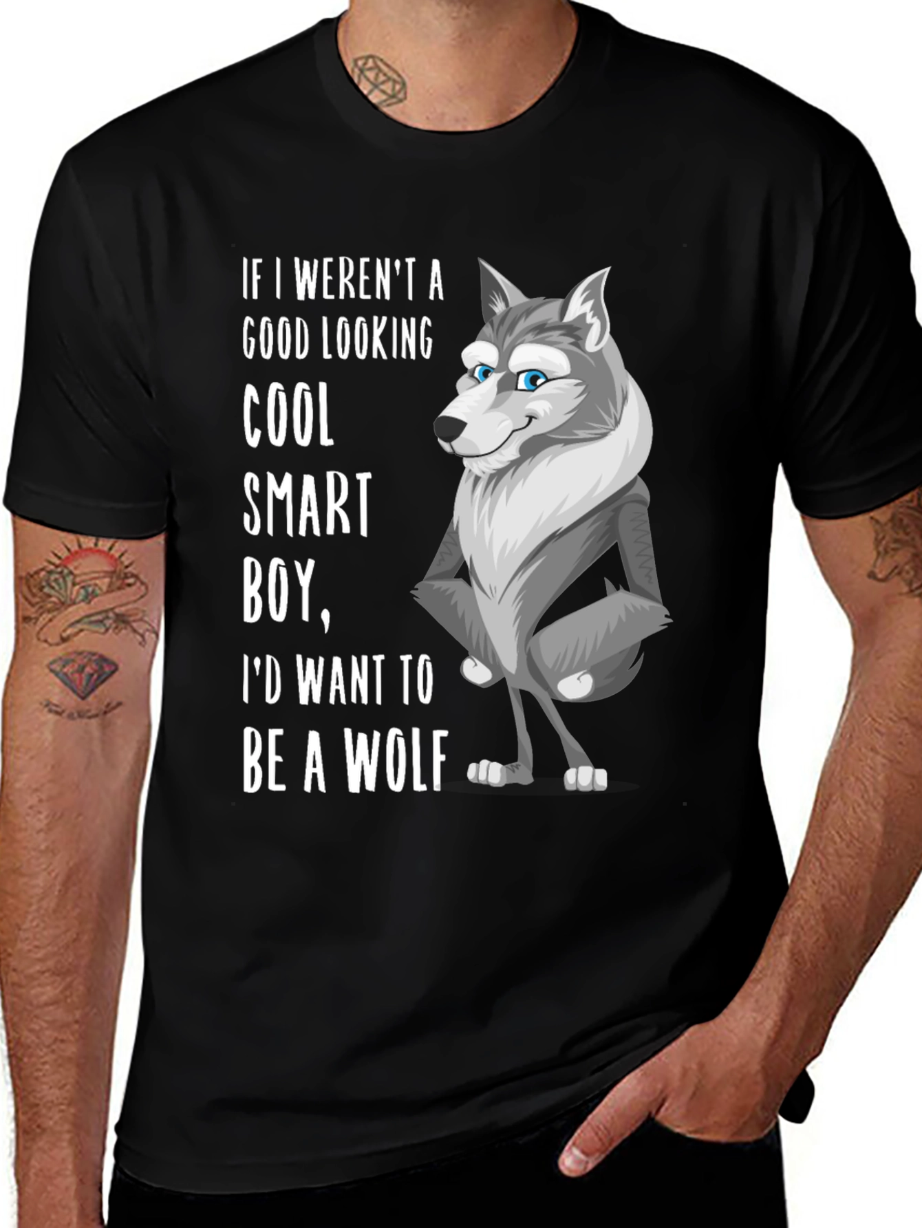 Variant 7 of Cool Wolf Graphic T-Shirt