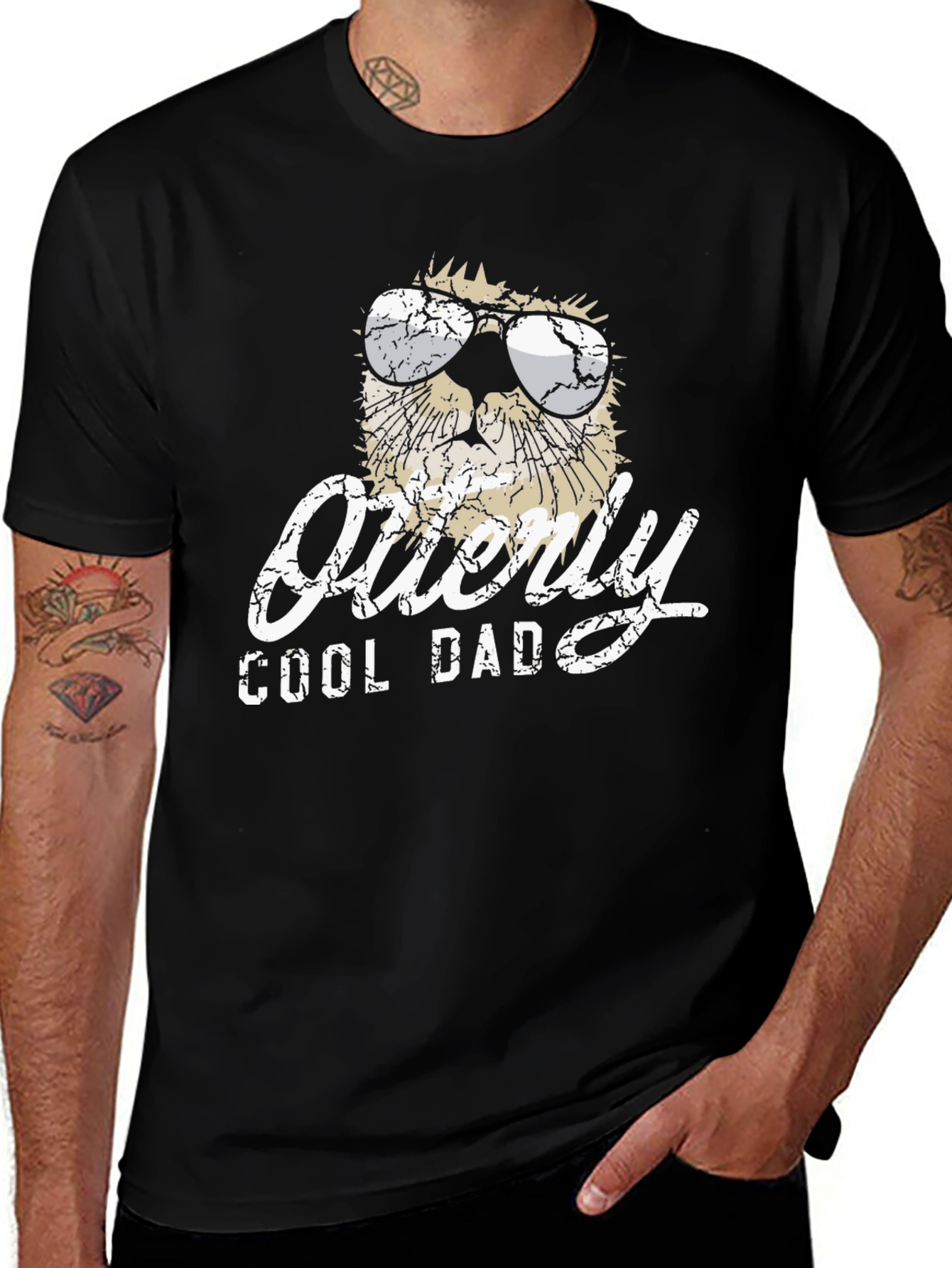 Otterly Cool Dad Graphic T-Shirt