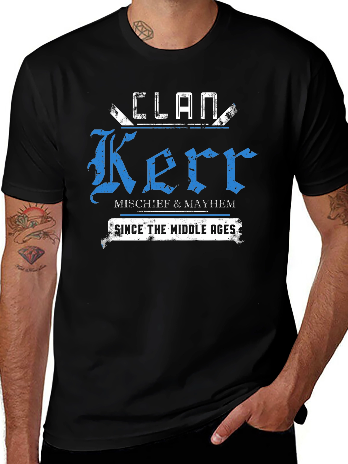 Clan Kerr Mischief & Mayhem Black T-Shirt
