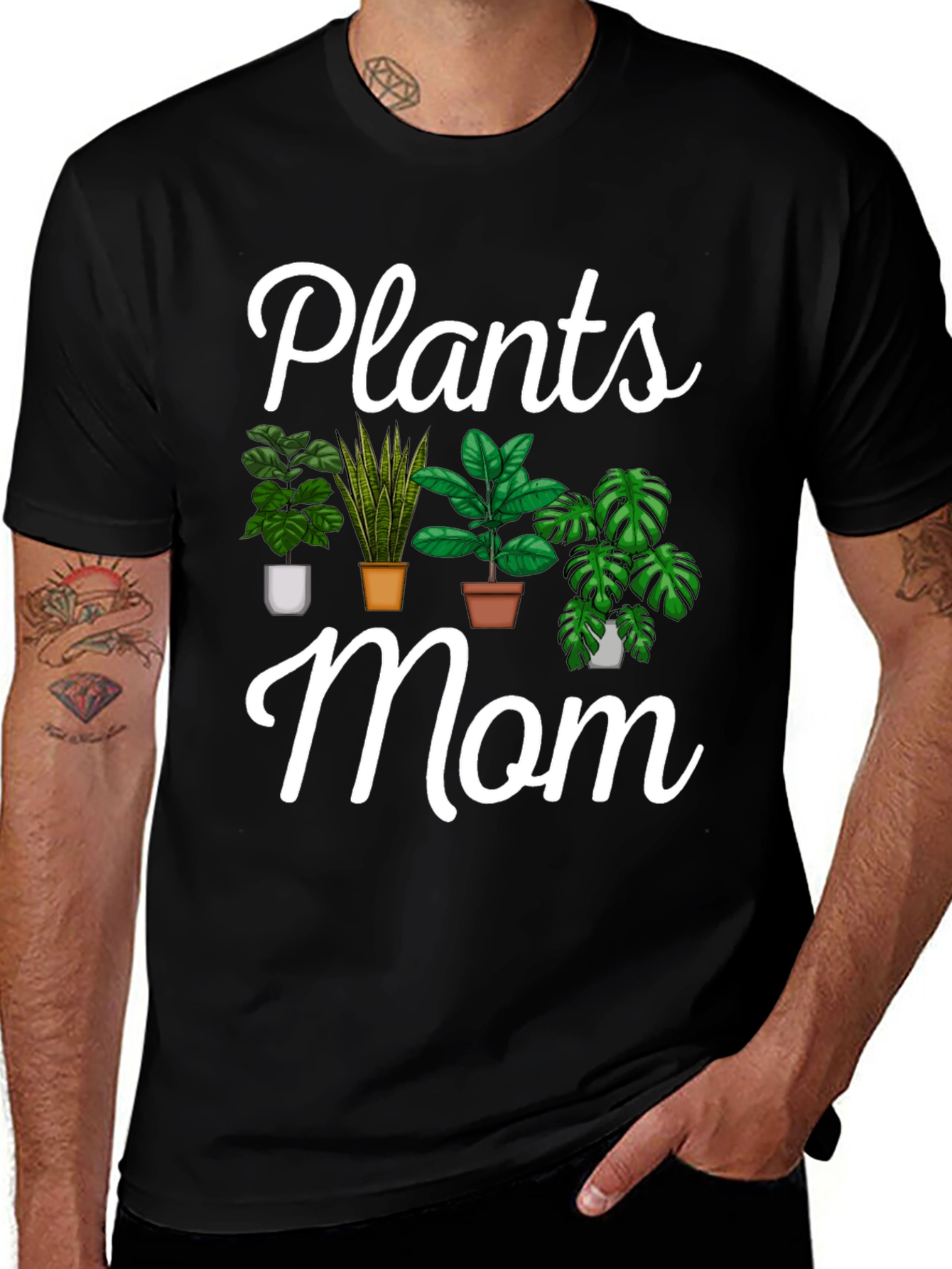 Variant 23 of Plants Mom Graphic Tee - Botanical Lover T-Shirt