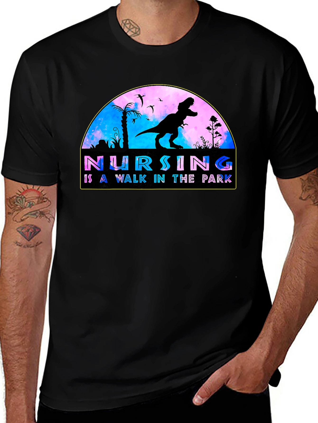Variant 4 of Nursing is a Walk in the Park T-Shirt