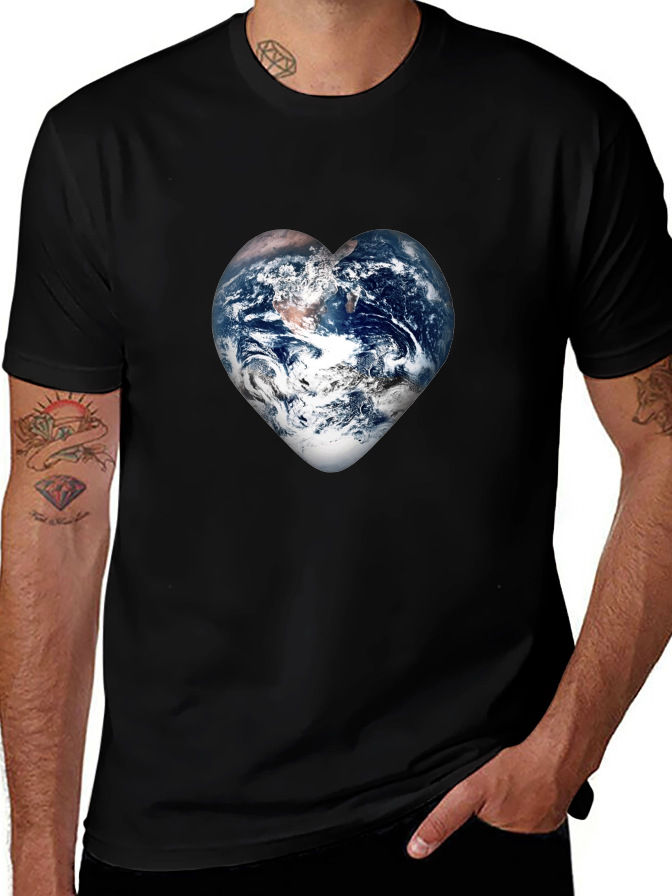 Earth Heart T-Shirt - Love Our Planet