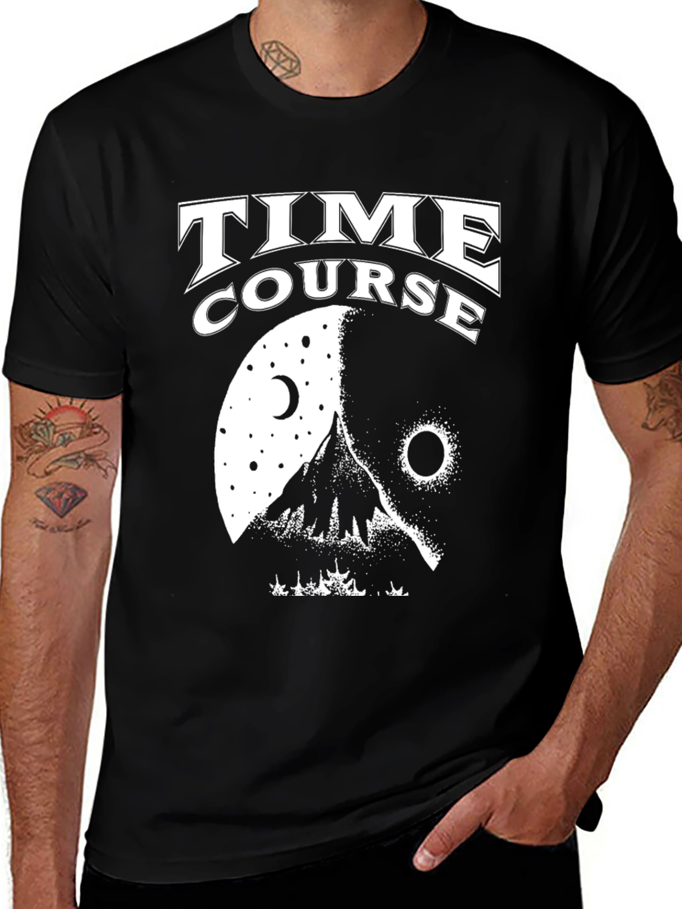 Variant 15 of Time Course Graphic Tee - Black