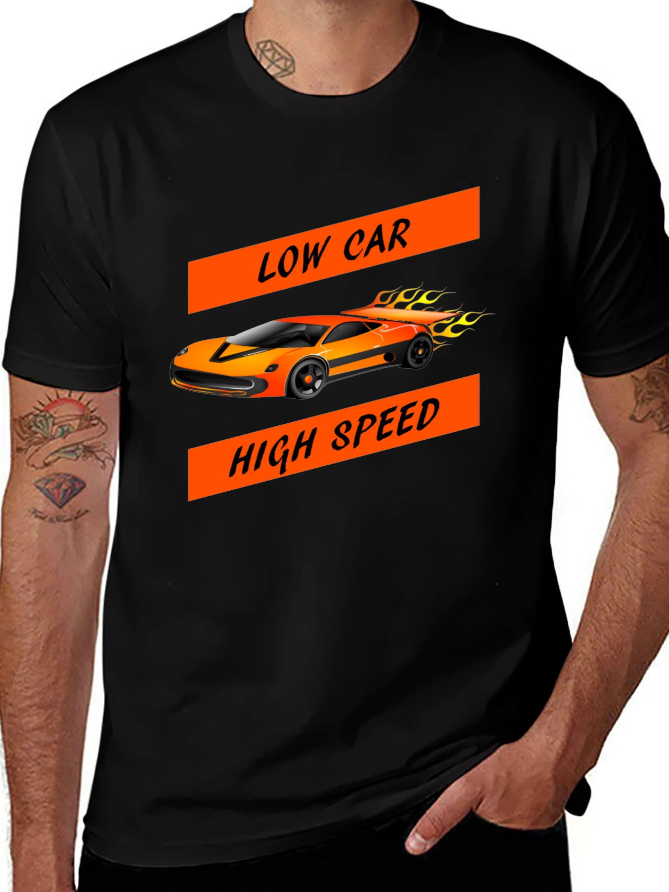 Variant 18 of Low Car High Speed Graphic Tee