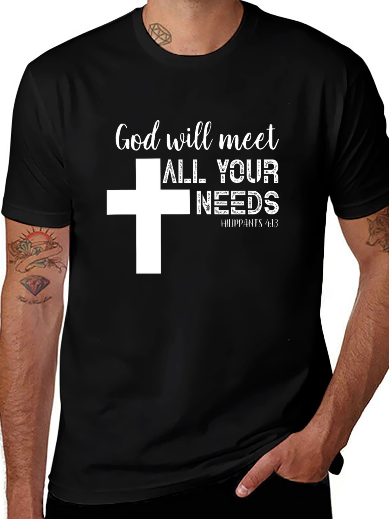 Faithful T-Shirt: God Will Meet All Your Needs - Christian Apparel