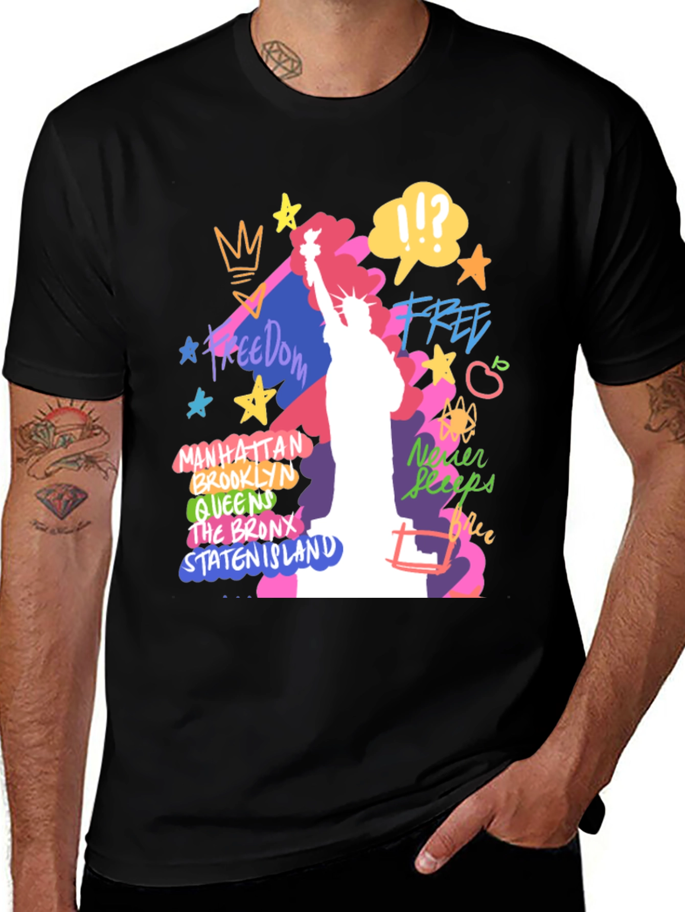 Variant 19 of NYC Liberty Graphic Tee - Urban Style