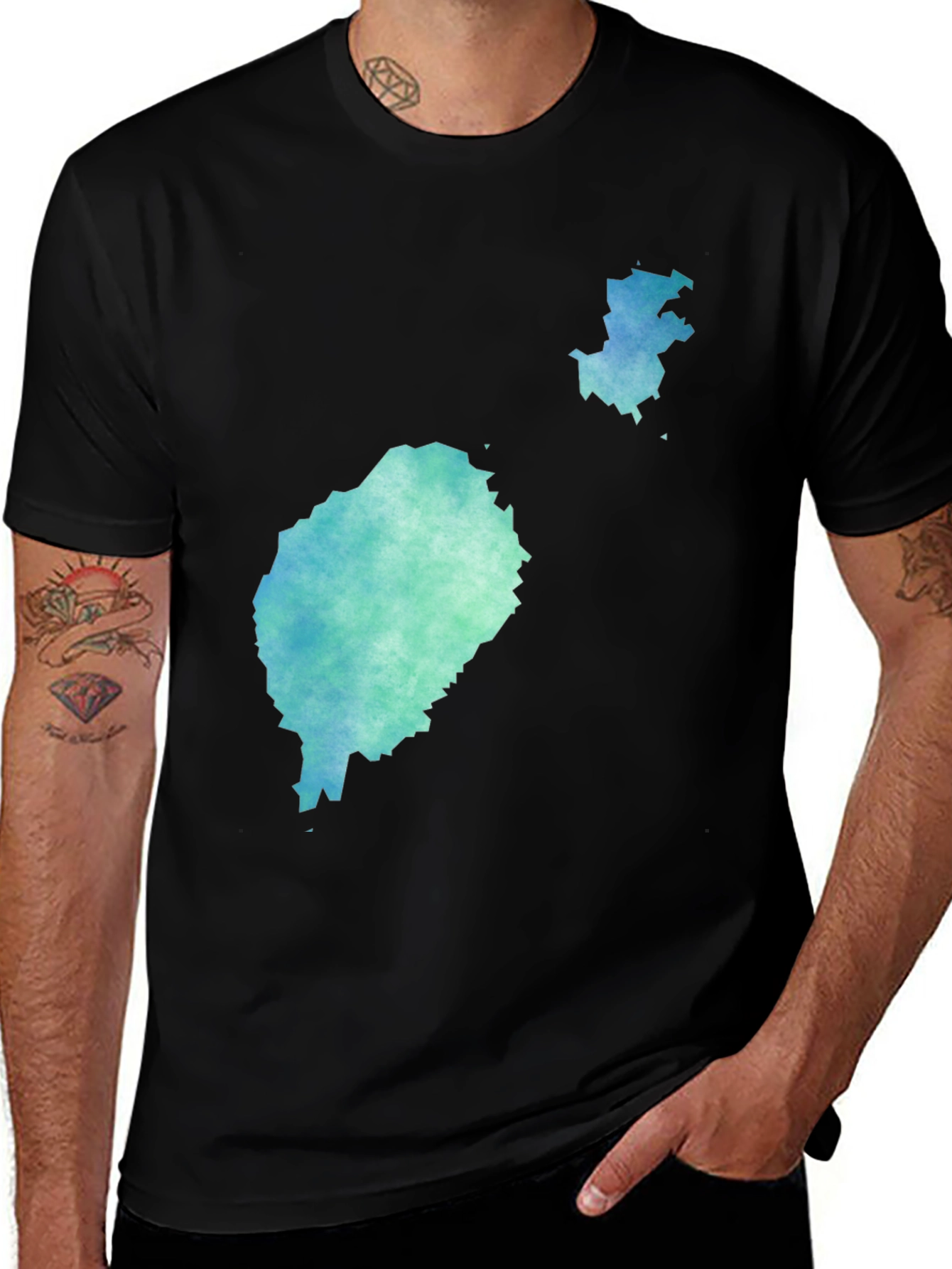Variant 25 of Watercolor Island Graphic Tee