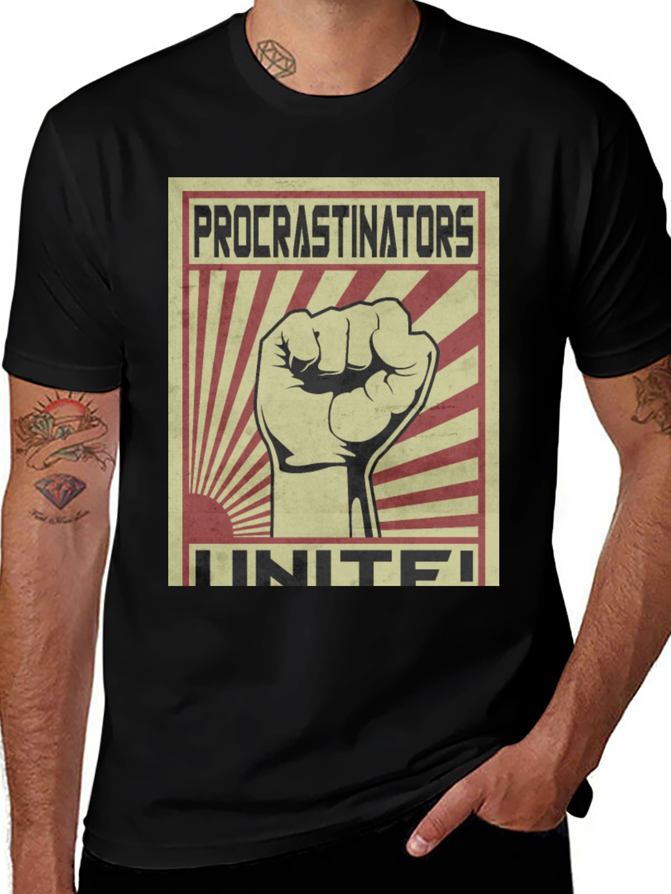 Variant 21 of Procrastinators Unite! Graphic Tee
