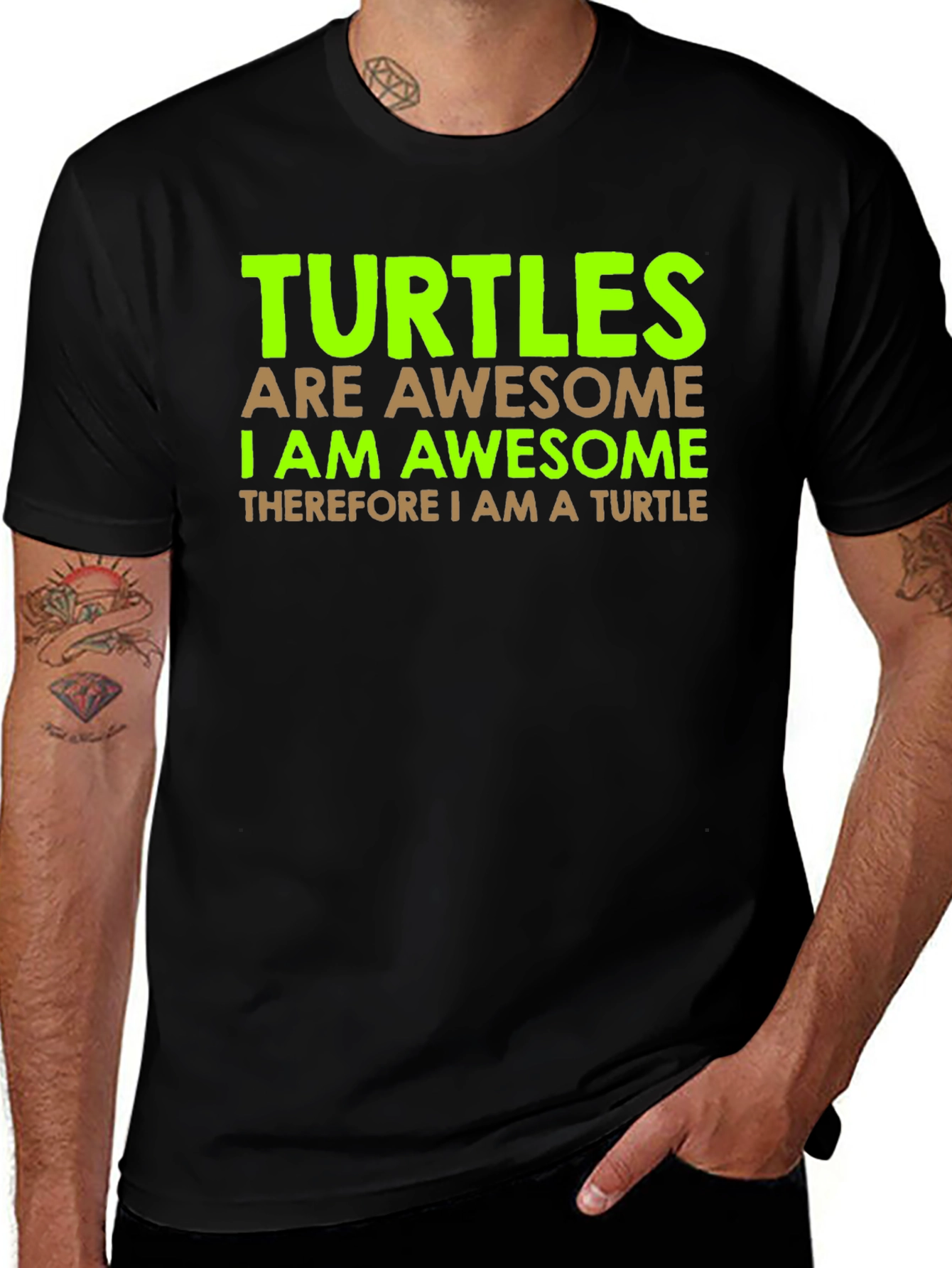 Variant 7 of Turtles Are Awesome Graphic T-Shirt