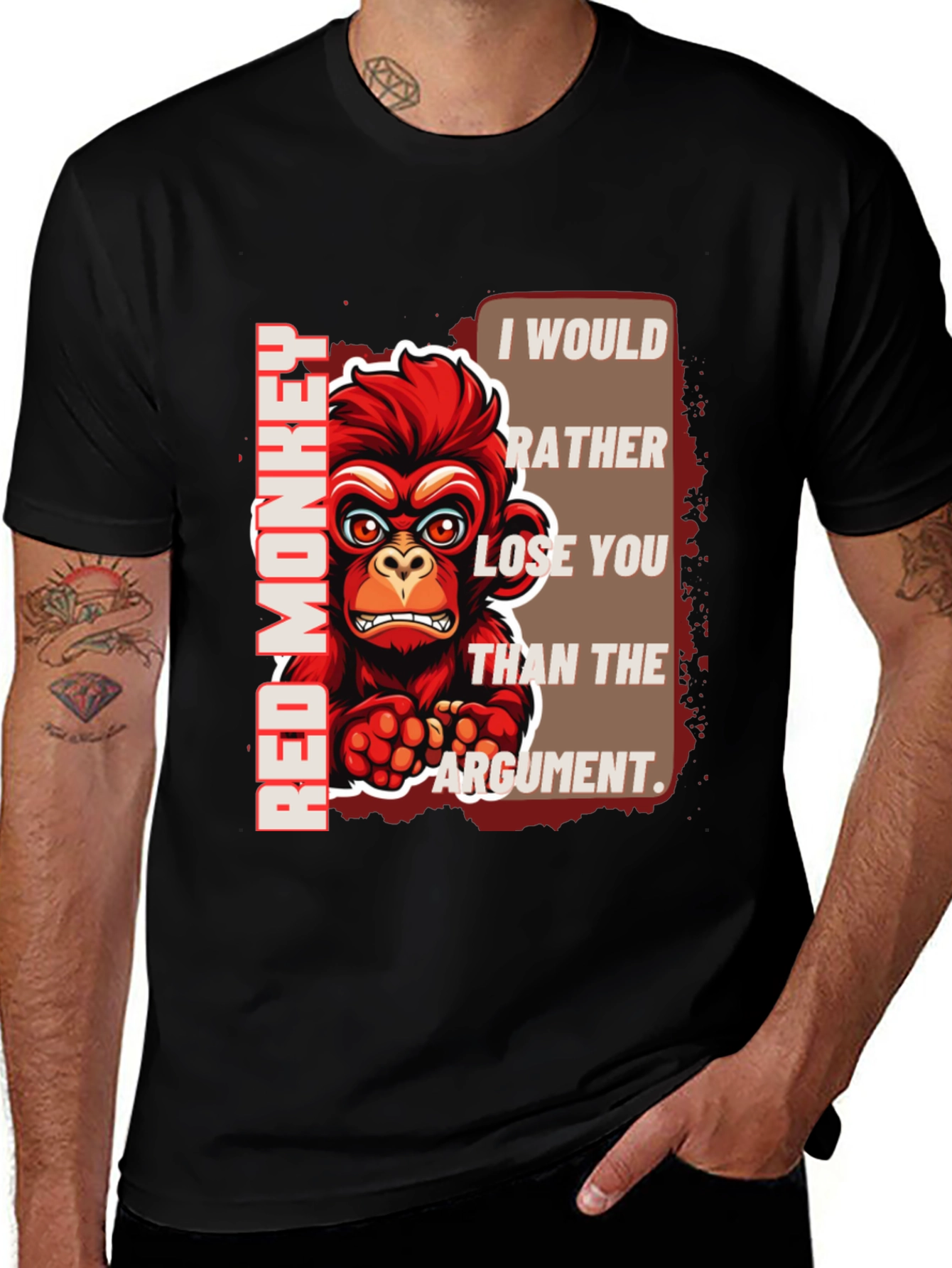Variant 14 of Red Monkey Argument T-Shirt