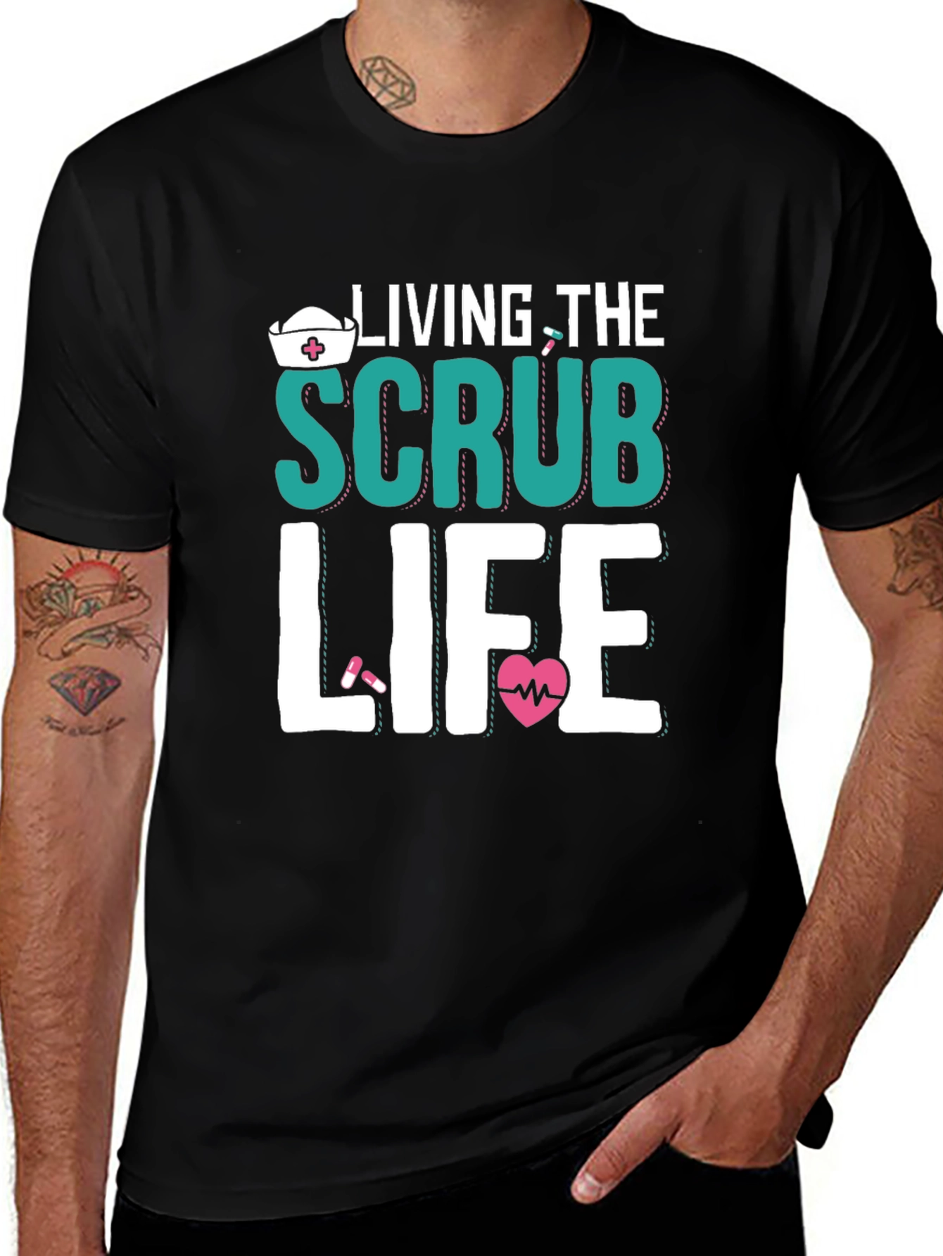 Living the Scrub Life T-Shirt - Nurse Apparel