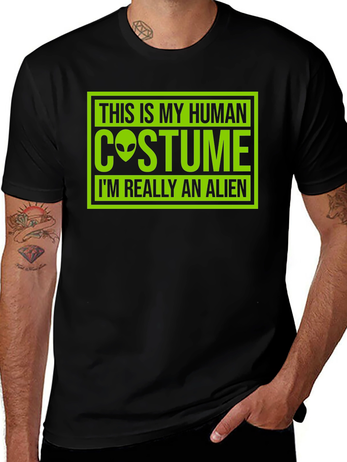 Variant 28 of Alien Costume Funny T-Shirt