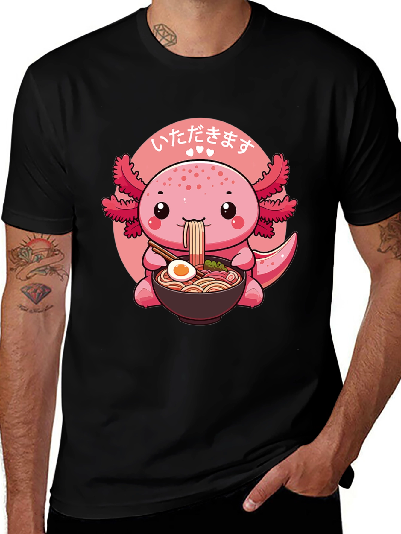 Variant 29 of Cute Axolotl Ramen T-Shirt