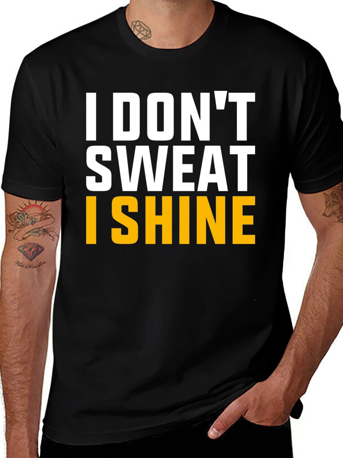 Variant 15 of I Don't Sweat I Shine Graphic Tee