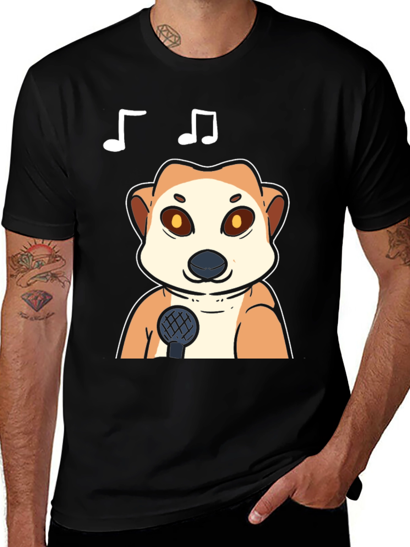 Variant 6 of Singing Meerkat T-Shirt - Cute Animal Tee