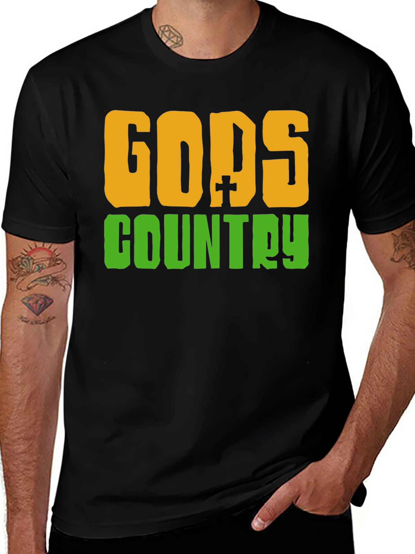 Variant 18 of Gods Country Black T-Shirt